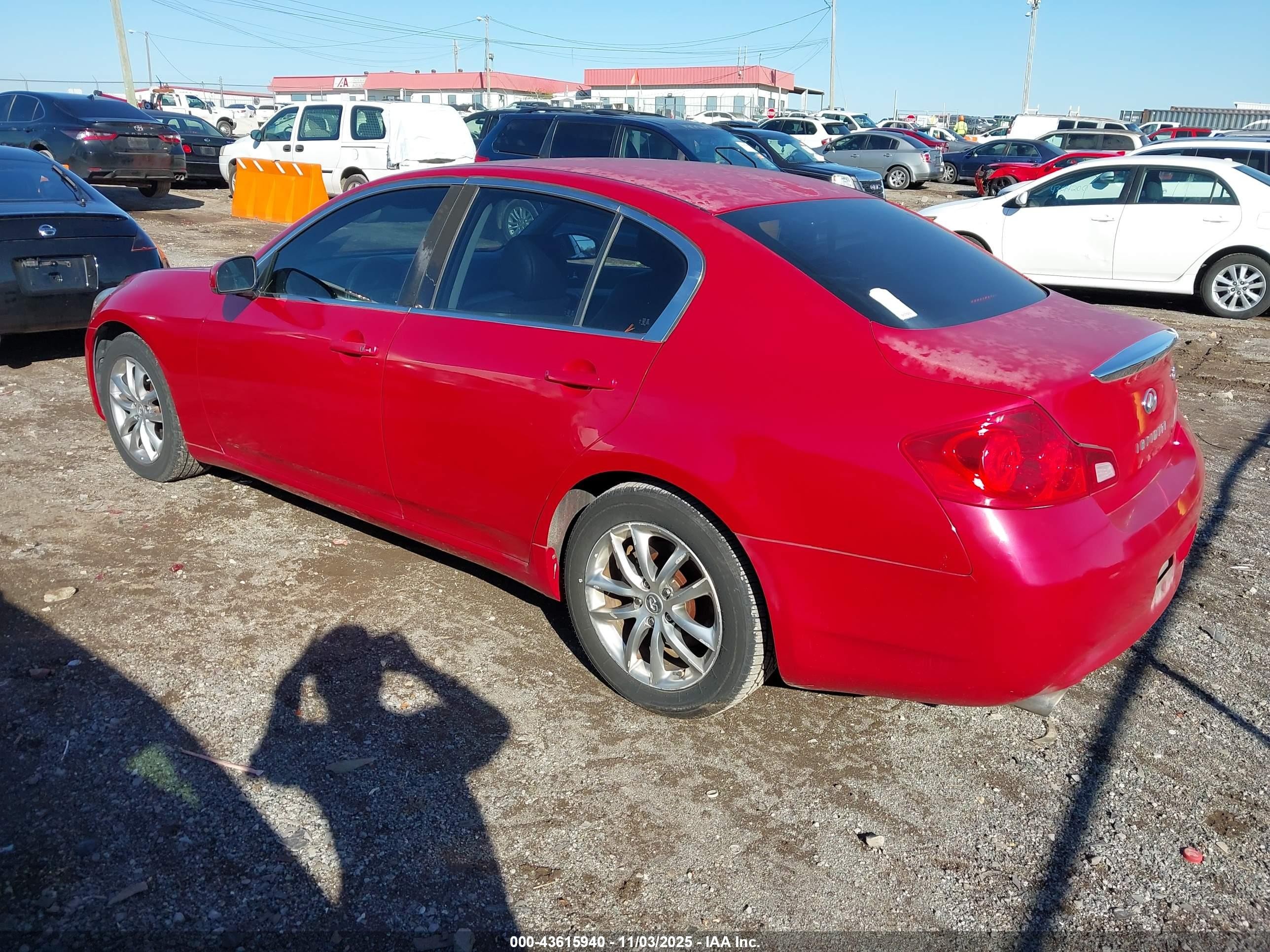 2007 Infiniti G35x   Red vin: JNKBV61F37M804049