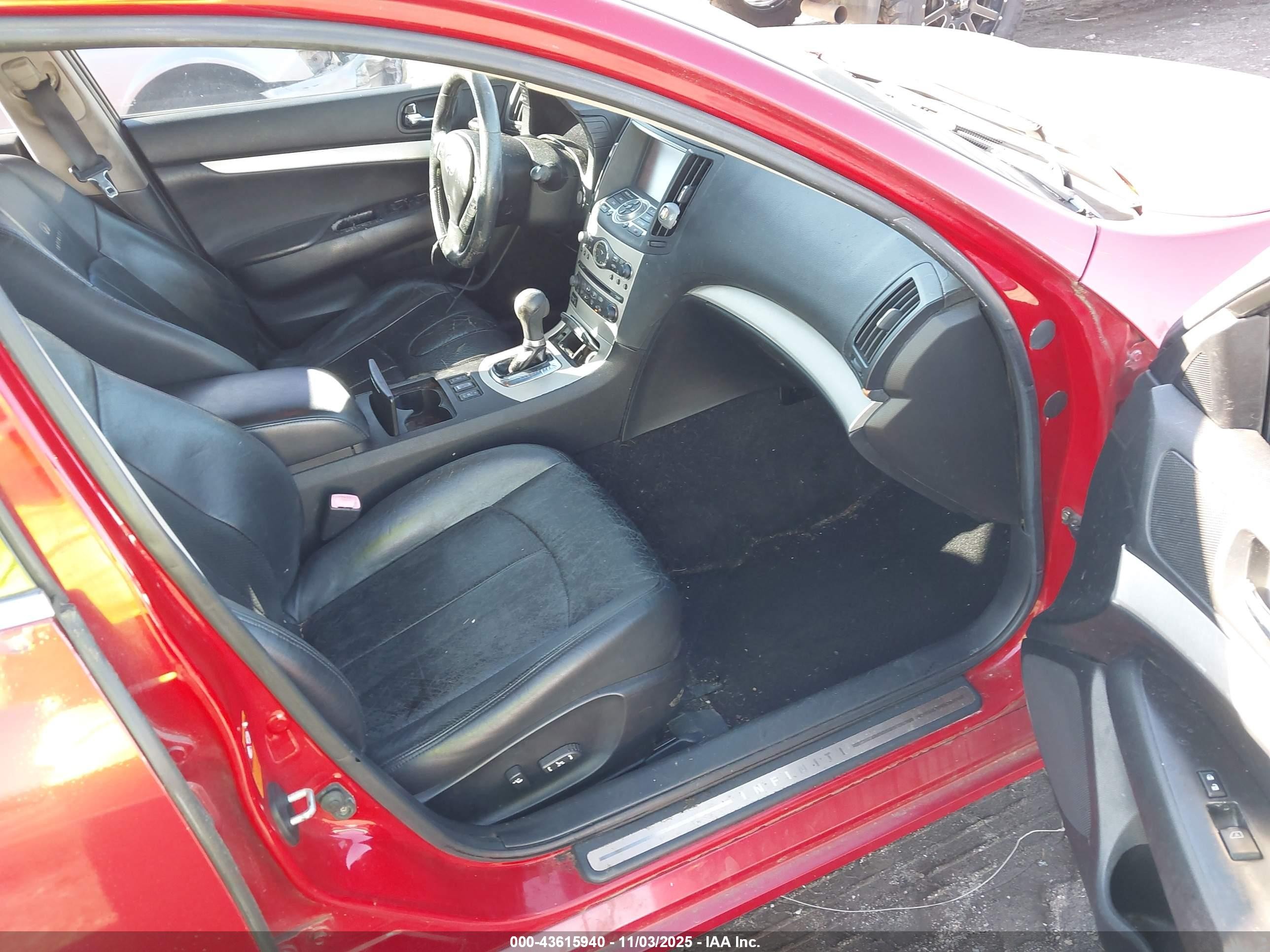 2007 Infiniti G35x   Red vin: JNKBV61F37M804049