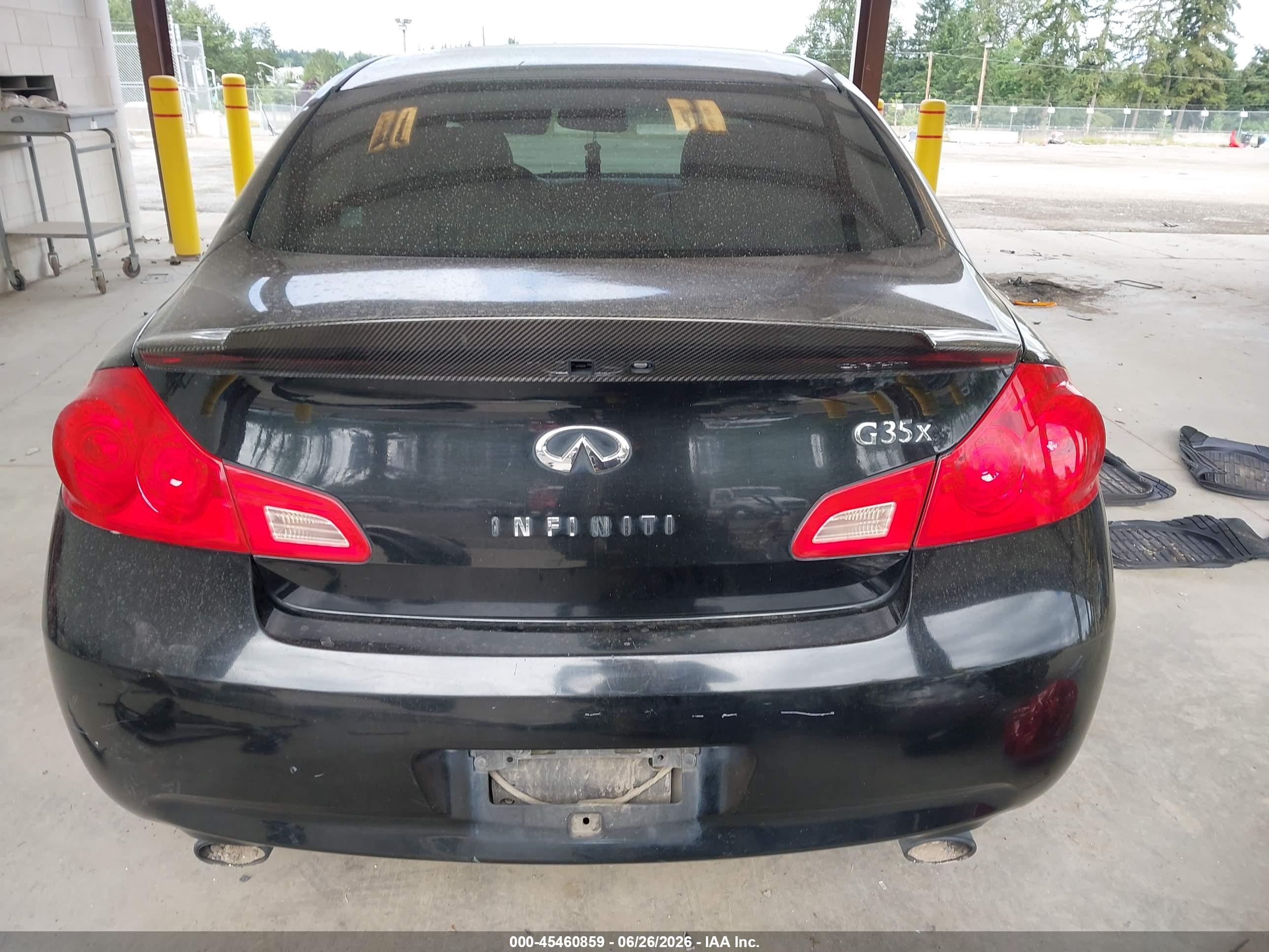 2007 Infiniti G35x   Black vin: JNKBV61F37M824706