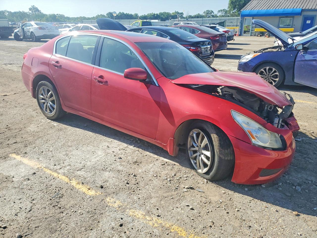 2008 Infiniti G35 X Red vin: JNKBV61F38M256684