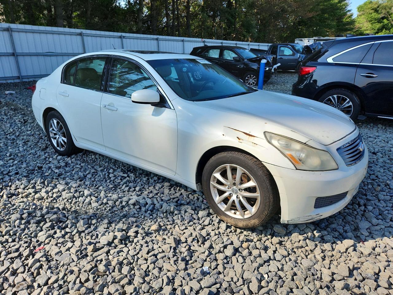 2008 Infiniti G35 X White vin: JNKBV61F38M266969