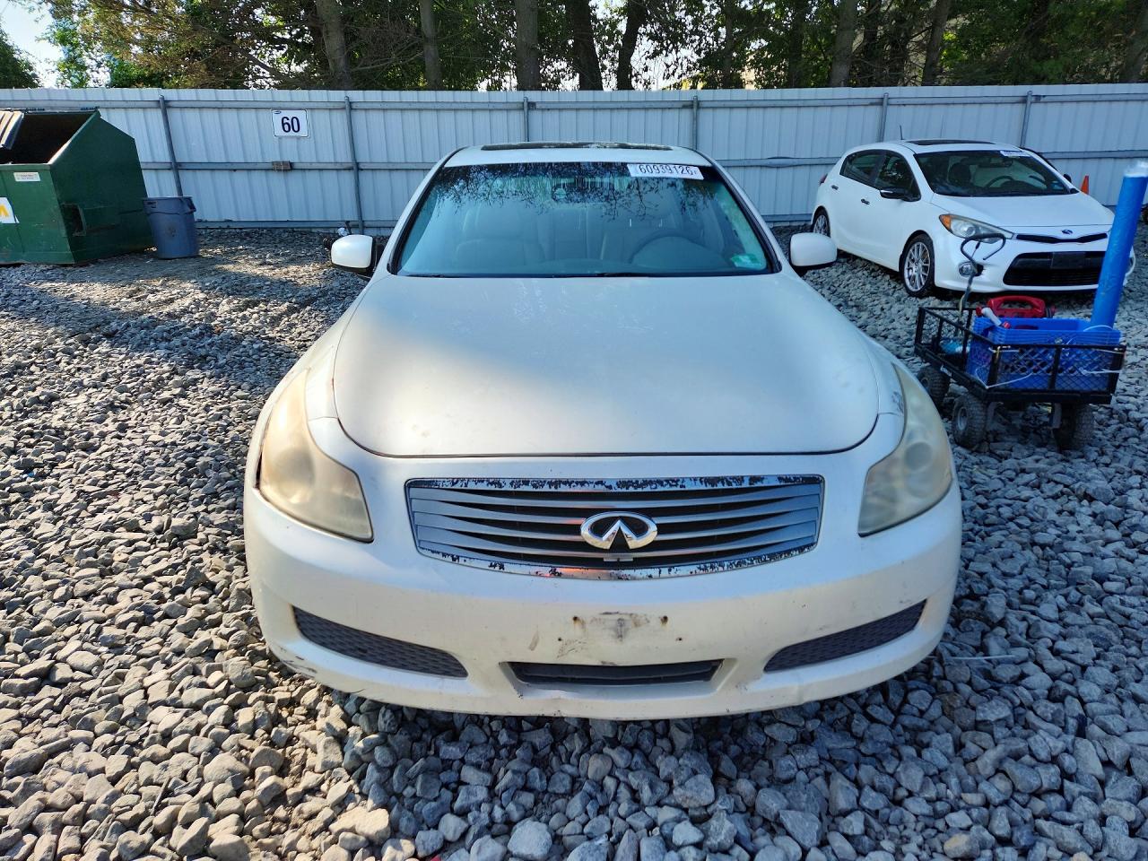 2008 Infiniti G35 X White vin: JNKBV61F38M266969