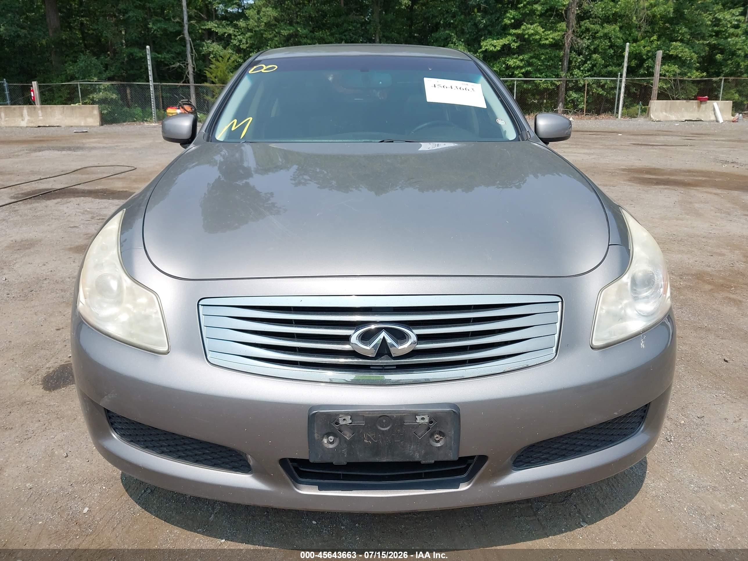 2008 Infiniti G35x   Silver vin: JNKBV61F38M271685
