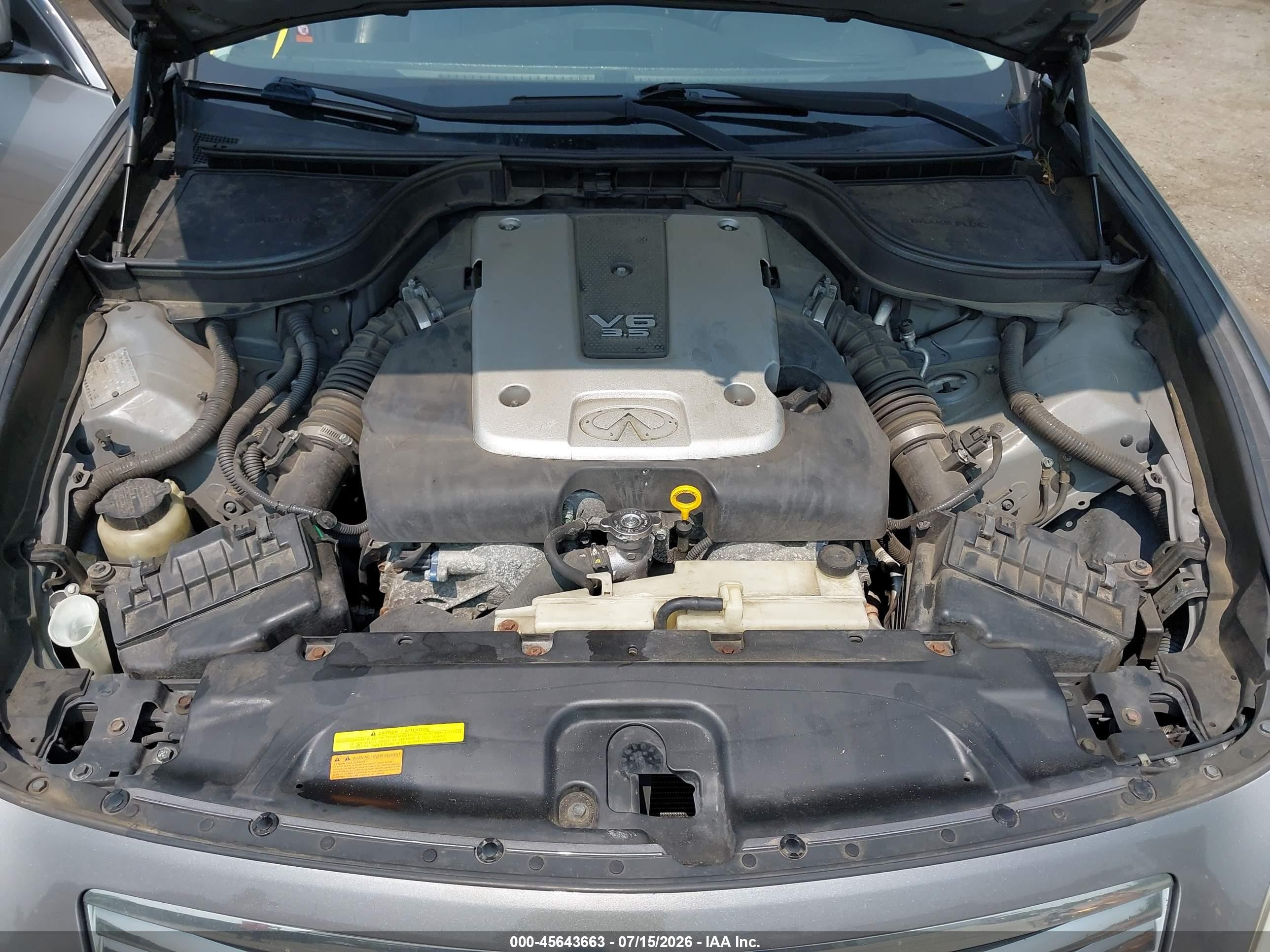 2008 Infiniti G35x   Silver vin: JNKBV61F38M271685