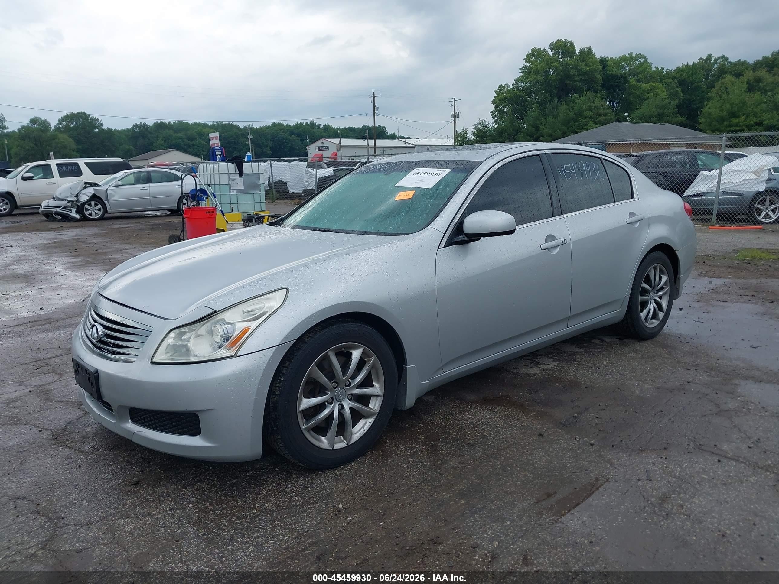 2007 Infiniti G35x   Silver vin: JNKBV61F47M814914