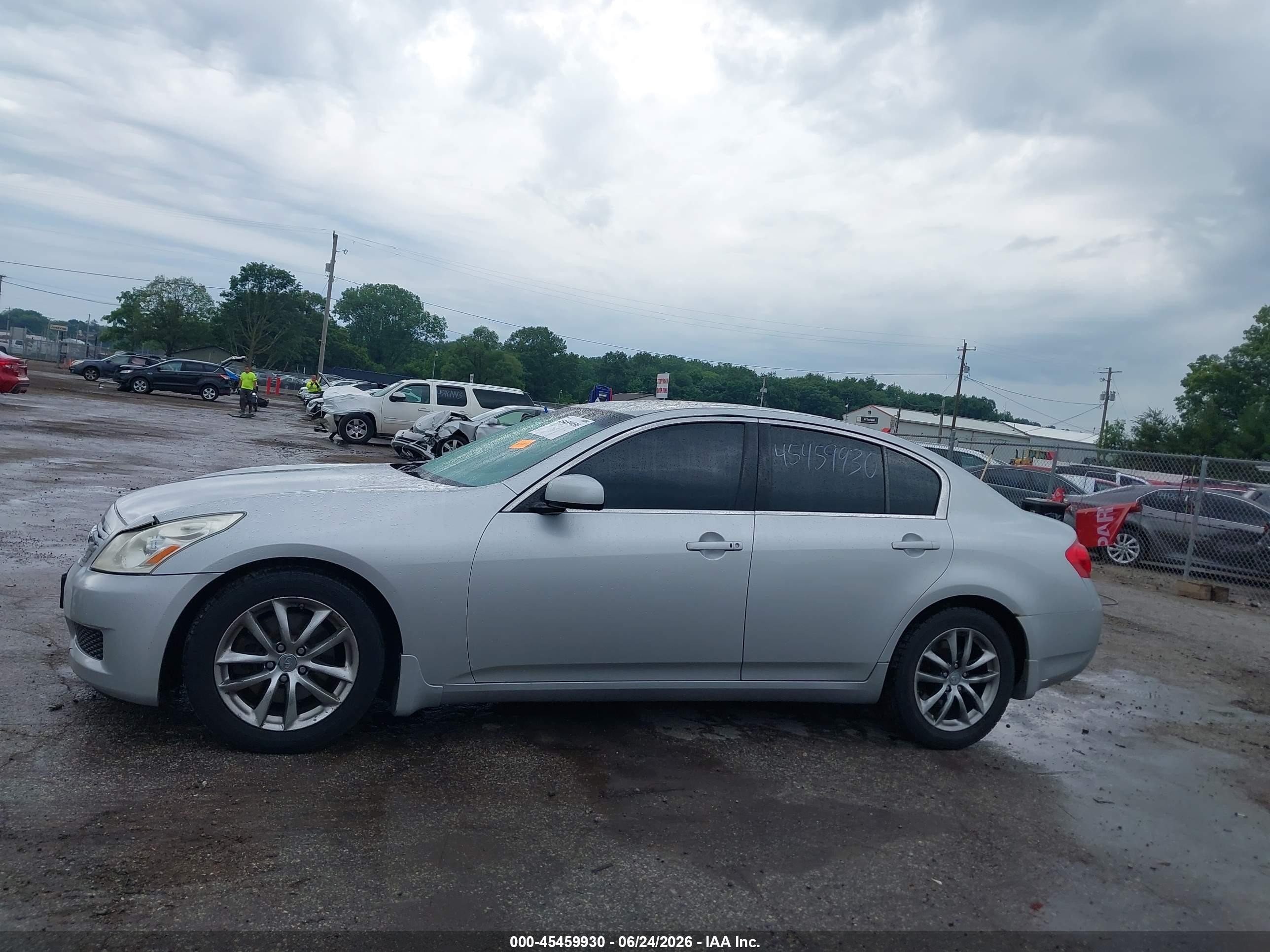 2007 Infiniti G35x   Silver vin: JNKBV61F47M814914