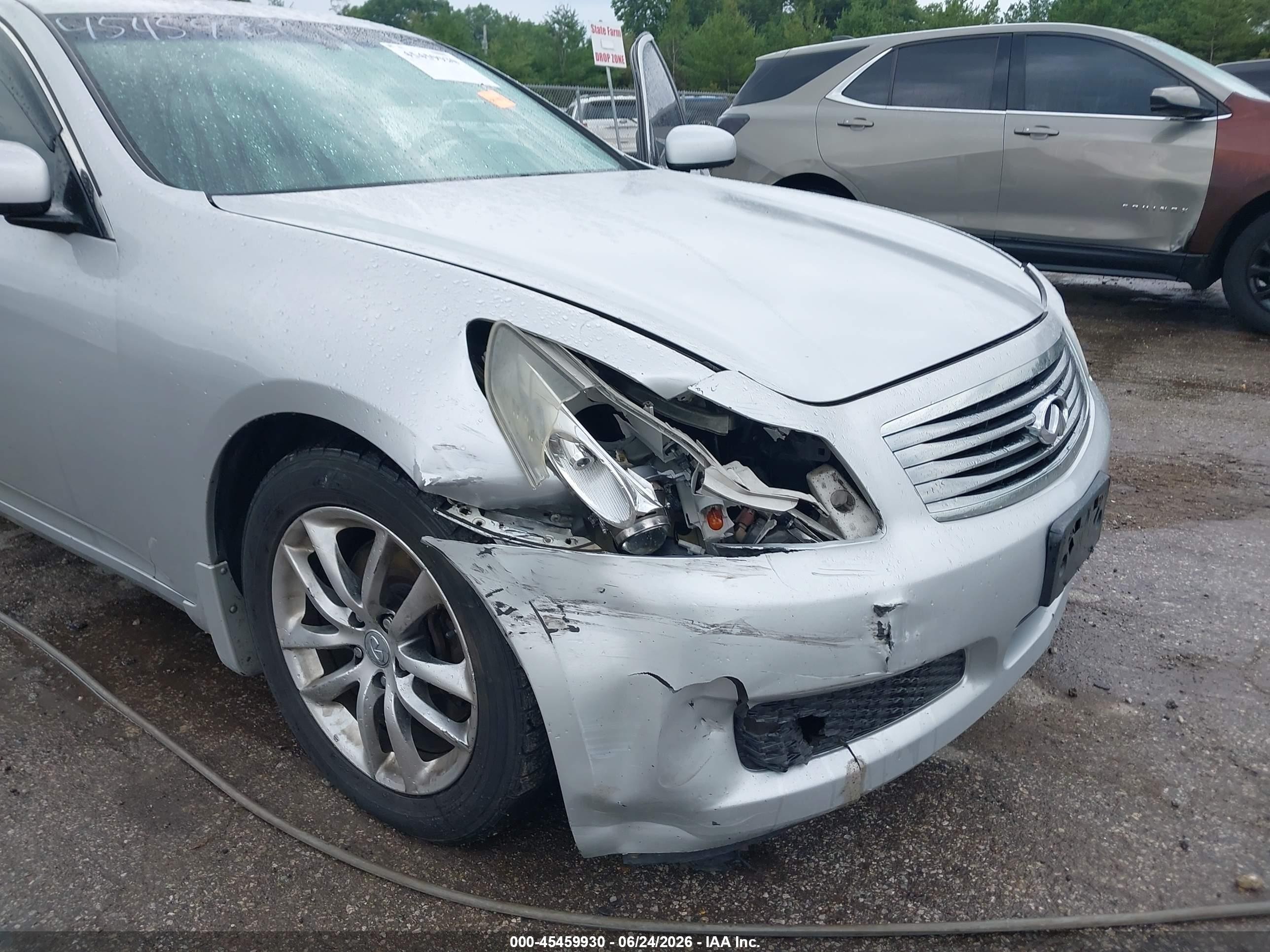 2007 Infiniti G35x   Silver vin: JNKBV61F47M814914
