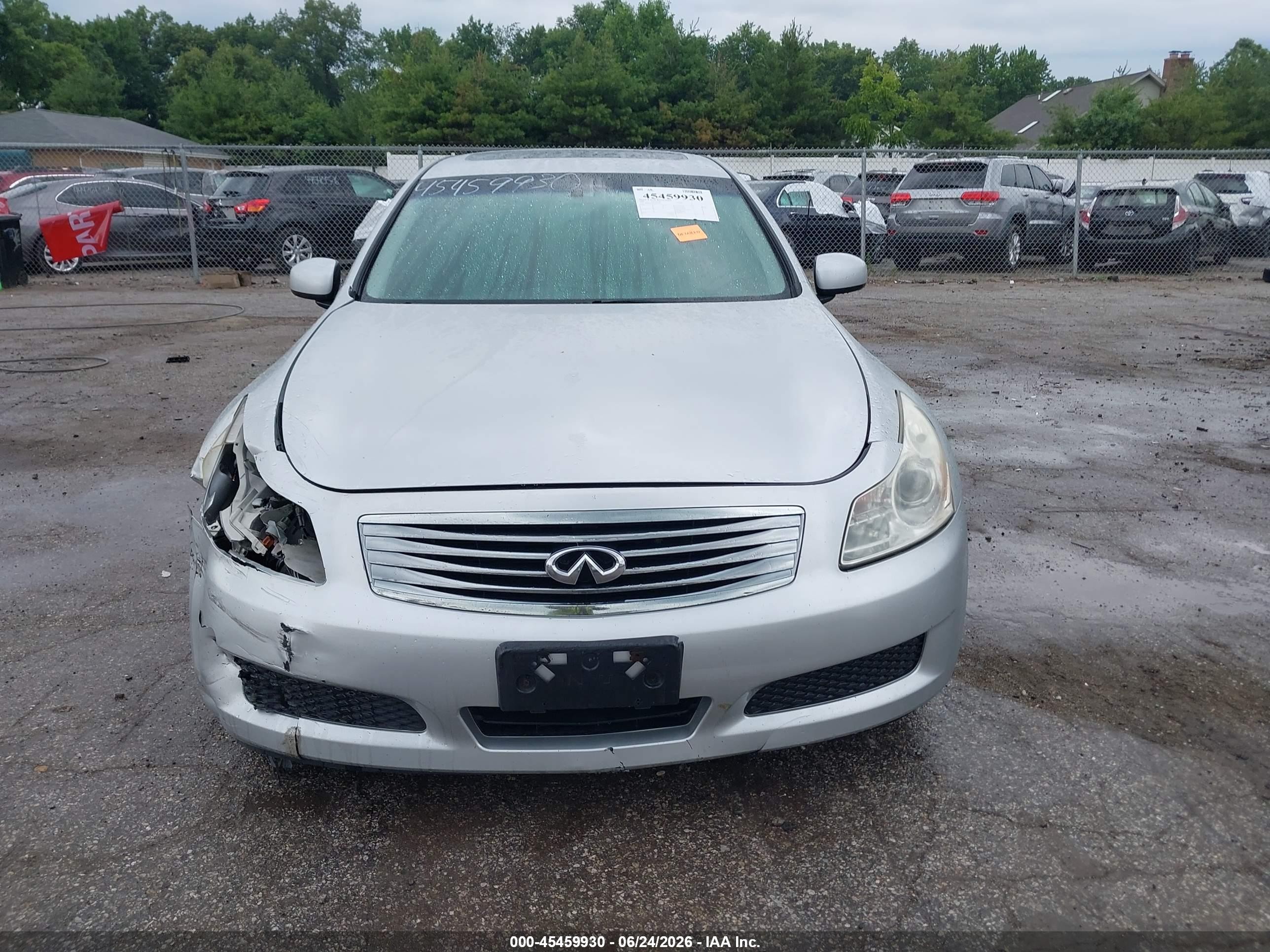 2007 Infiniti G35x   Silver vin: JNKBV61F47M814914
