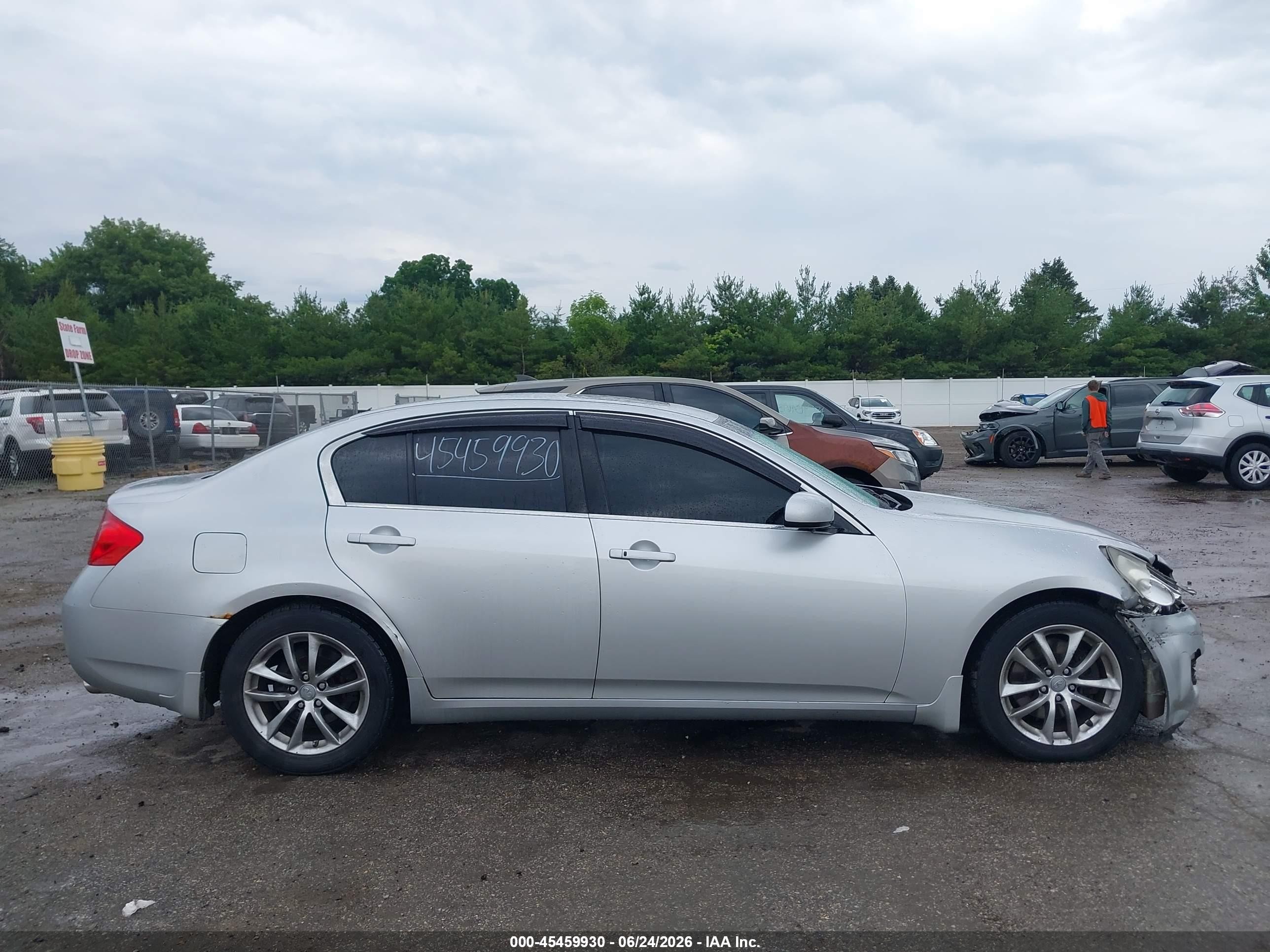 2007 Infiniti G35x   Silver vin: JNKBV61F47M814914