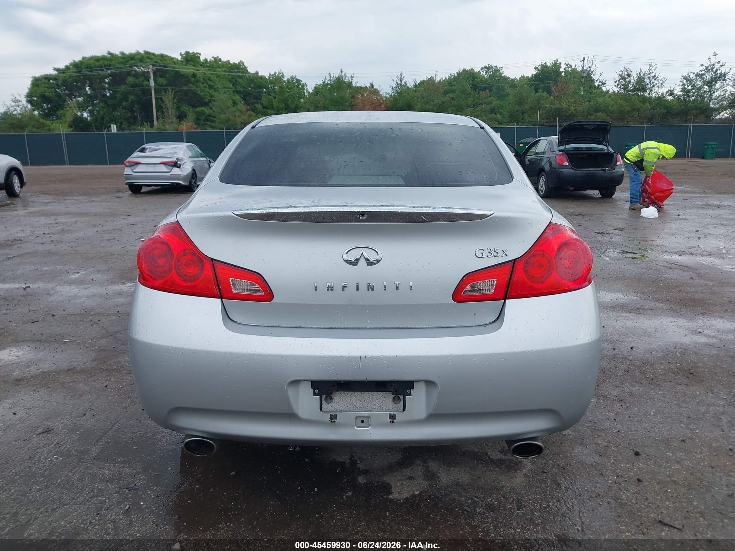 2007 Infiniti G35x   Silver vin: JNKBV61F47M814914