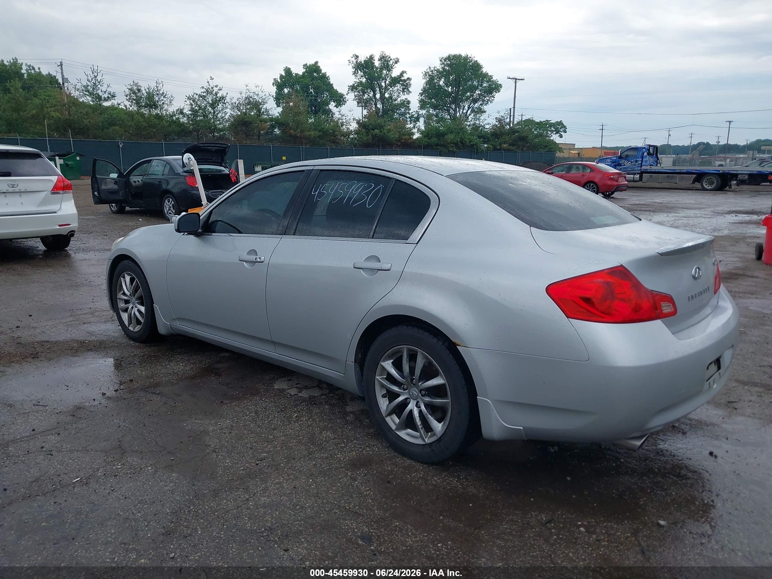 2007 Infiniti G35x   Silver vin: JNKBV61F47M814914