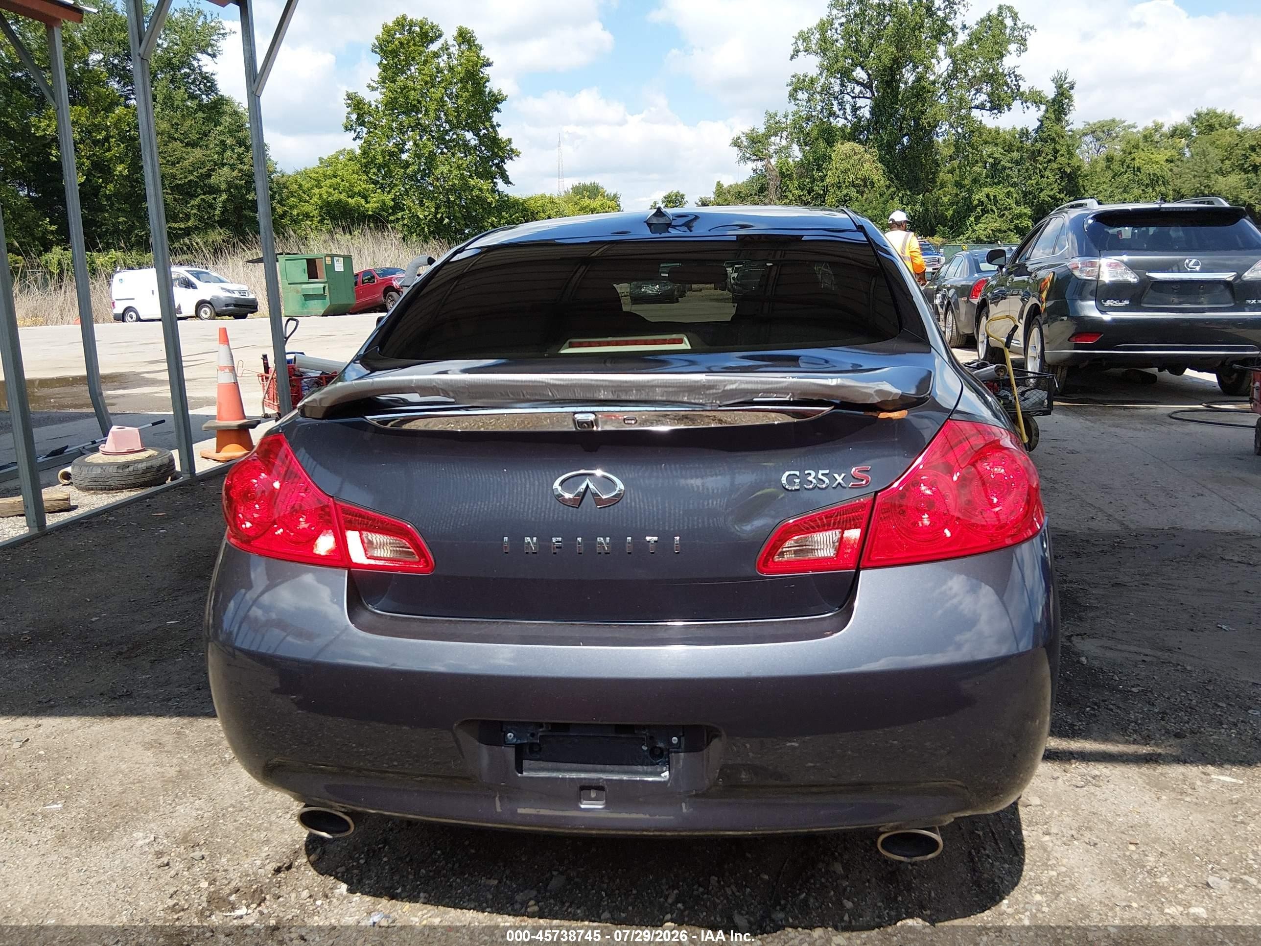 2008 Infiniti G35x   Gray vin: JNKBV61F48M265913