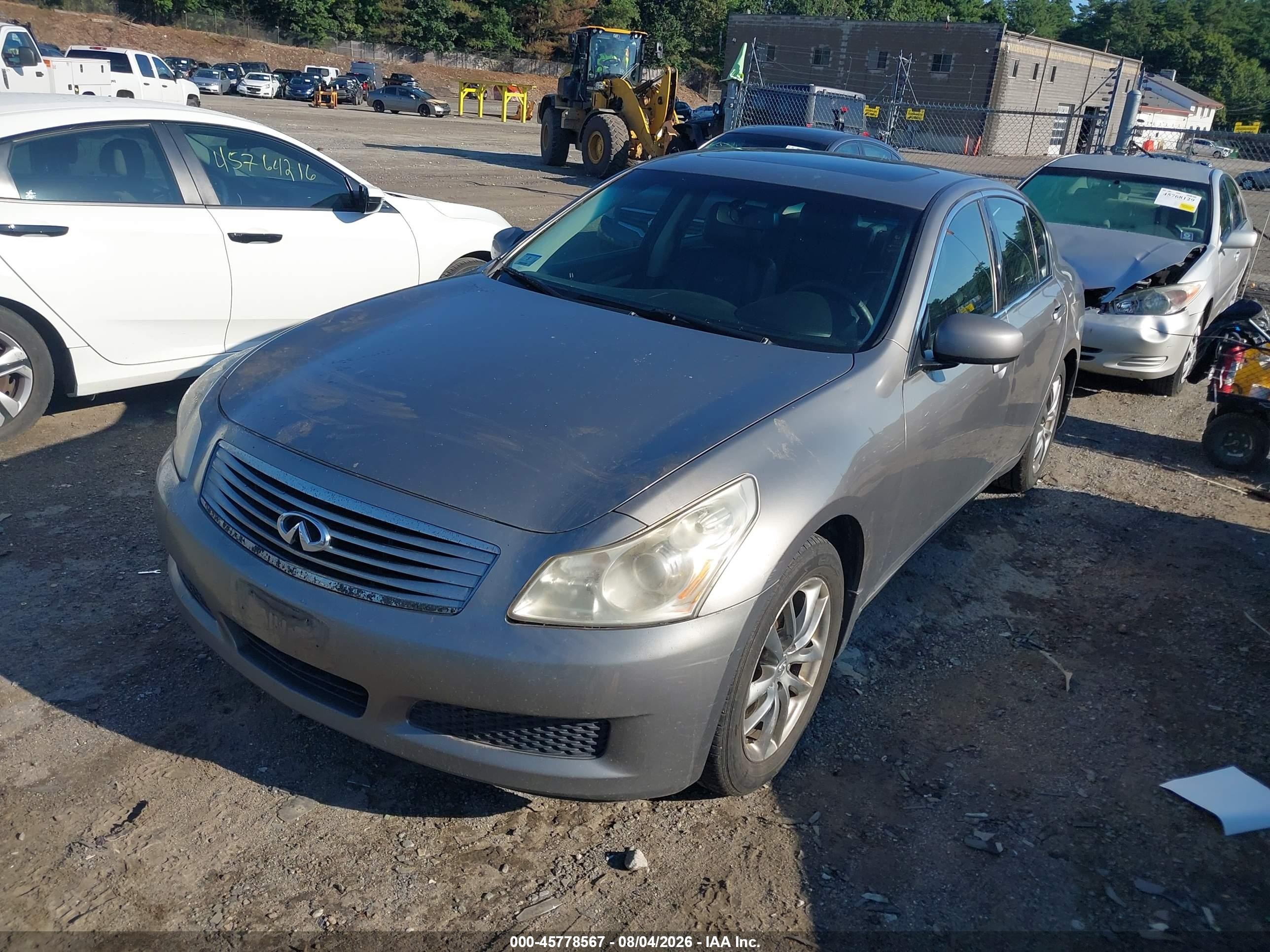 2008 Infiniti G35x   Серый vin: JNKBV61F48M266561