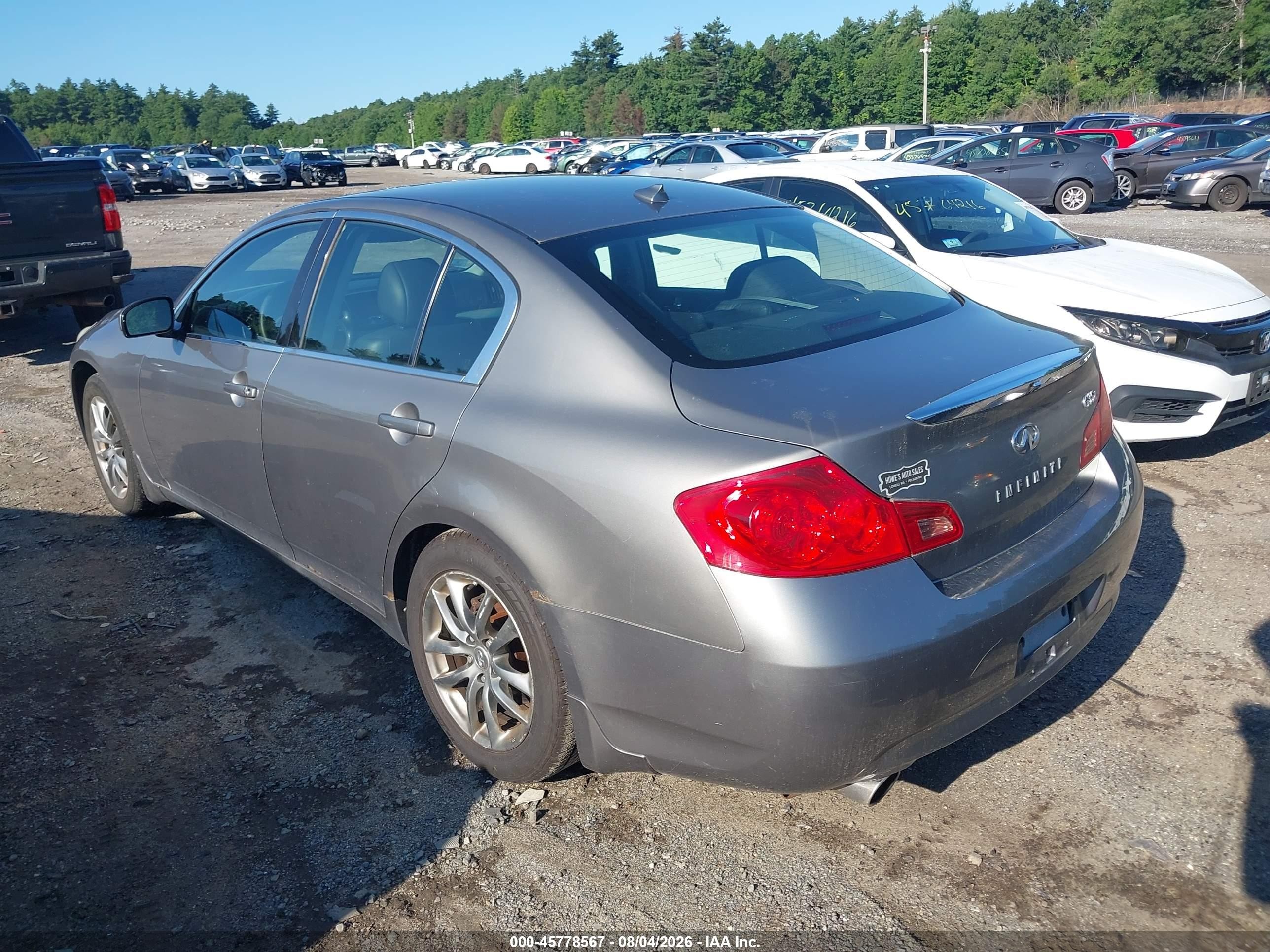 2008 Infiniti G35x   Серый vin: JNKBV61F48M266561