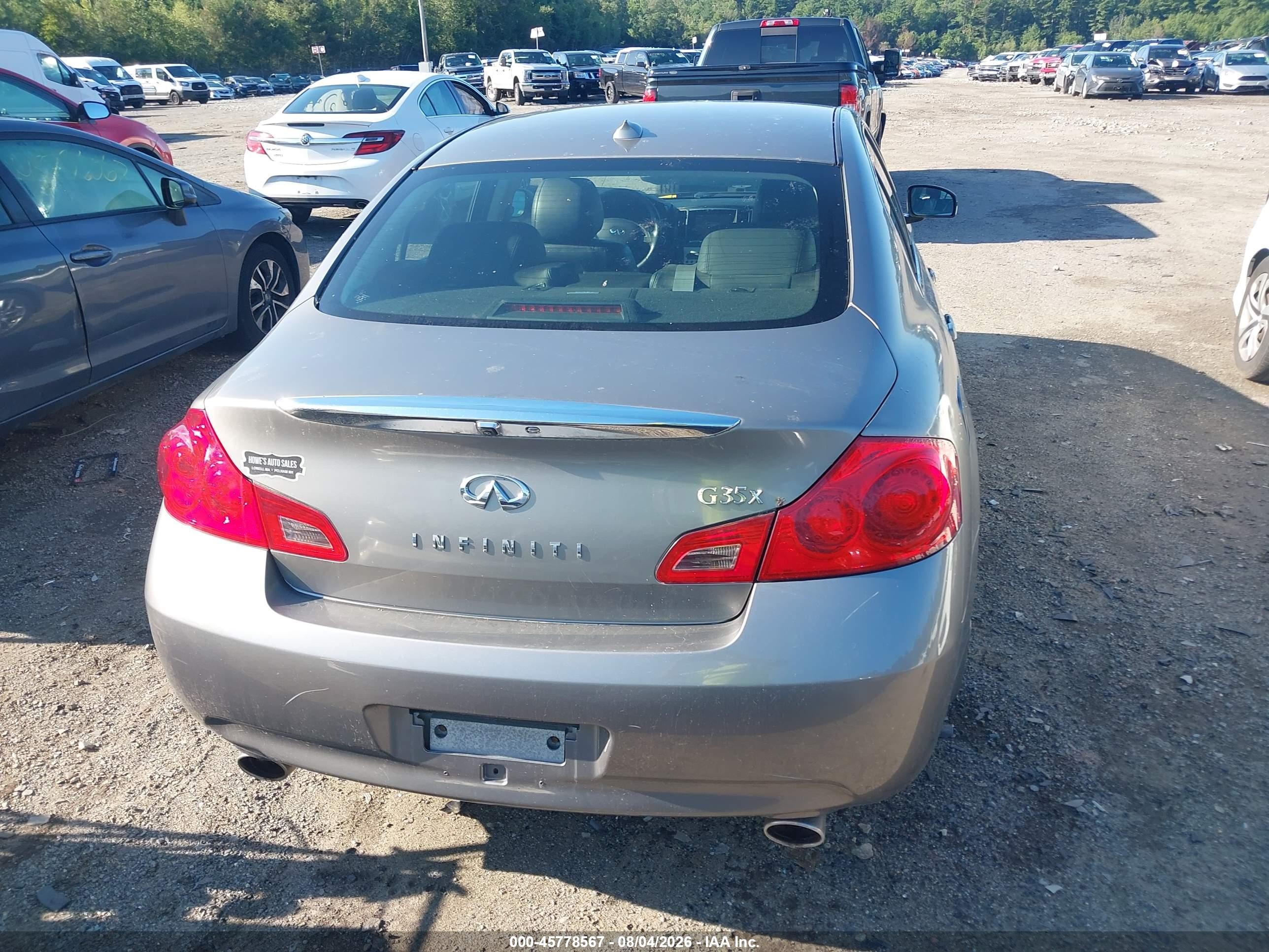 2008 Infiniti G35x   Серый vin: JNKBV61F48M266561