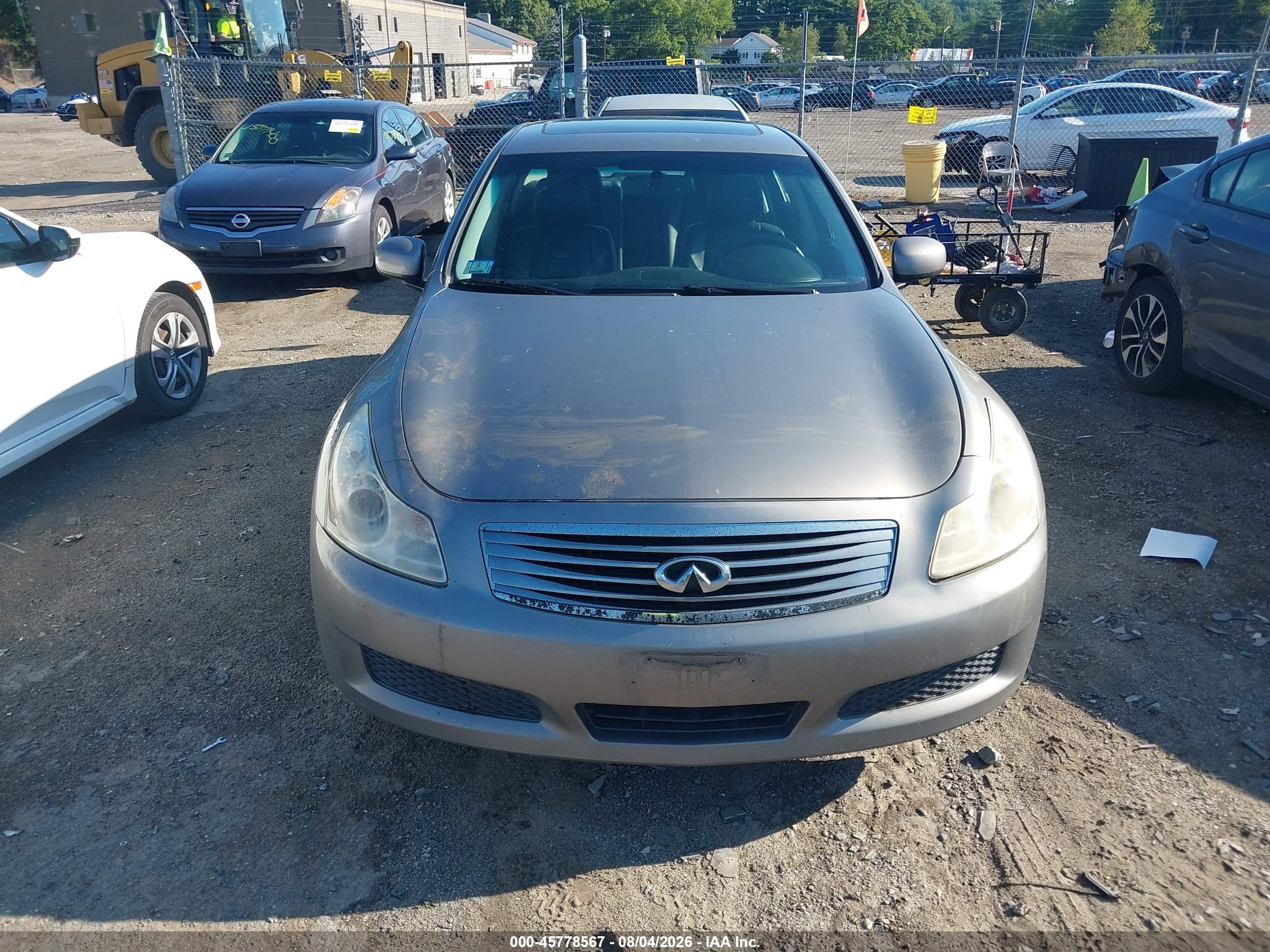 2008 Infiniti G35x   Серый vin: JNKBV61F48M266561