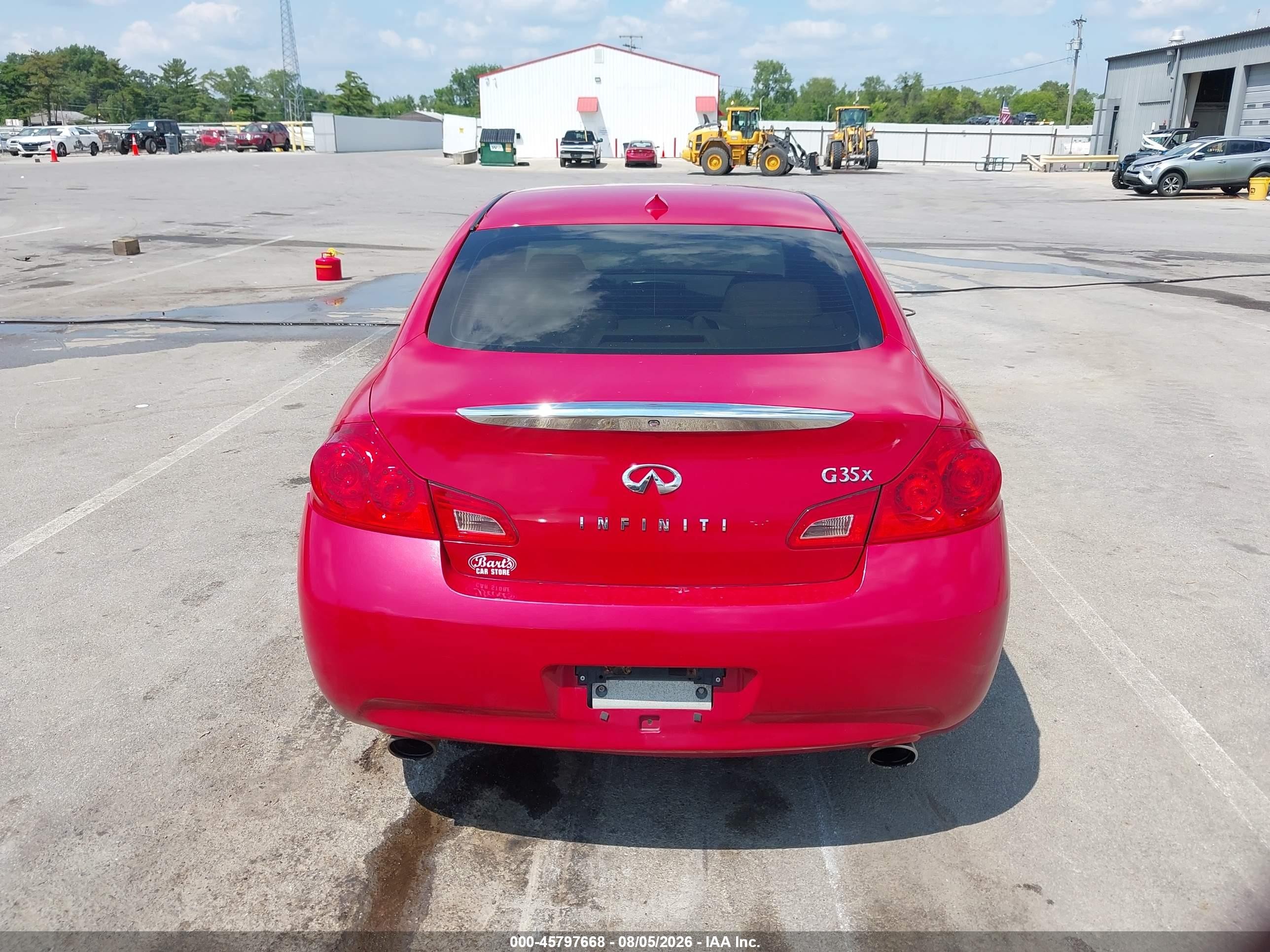 2008 Infiniti G35x Red vin: JNKBV61F48M274871