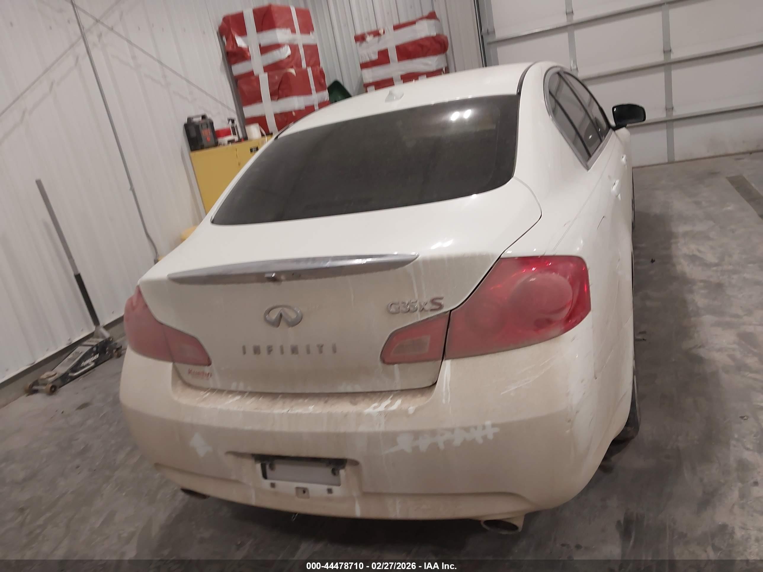 2008 Infiniti G35x White vin: JNKBV61F48M278466