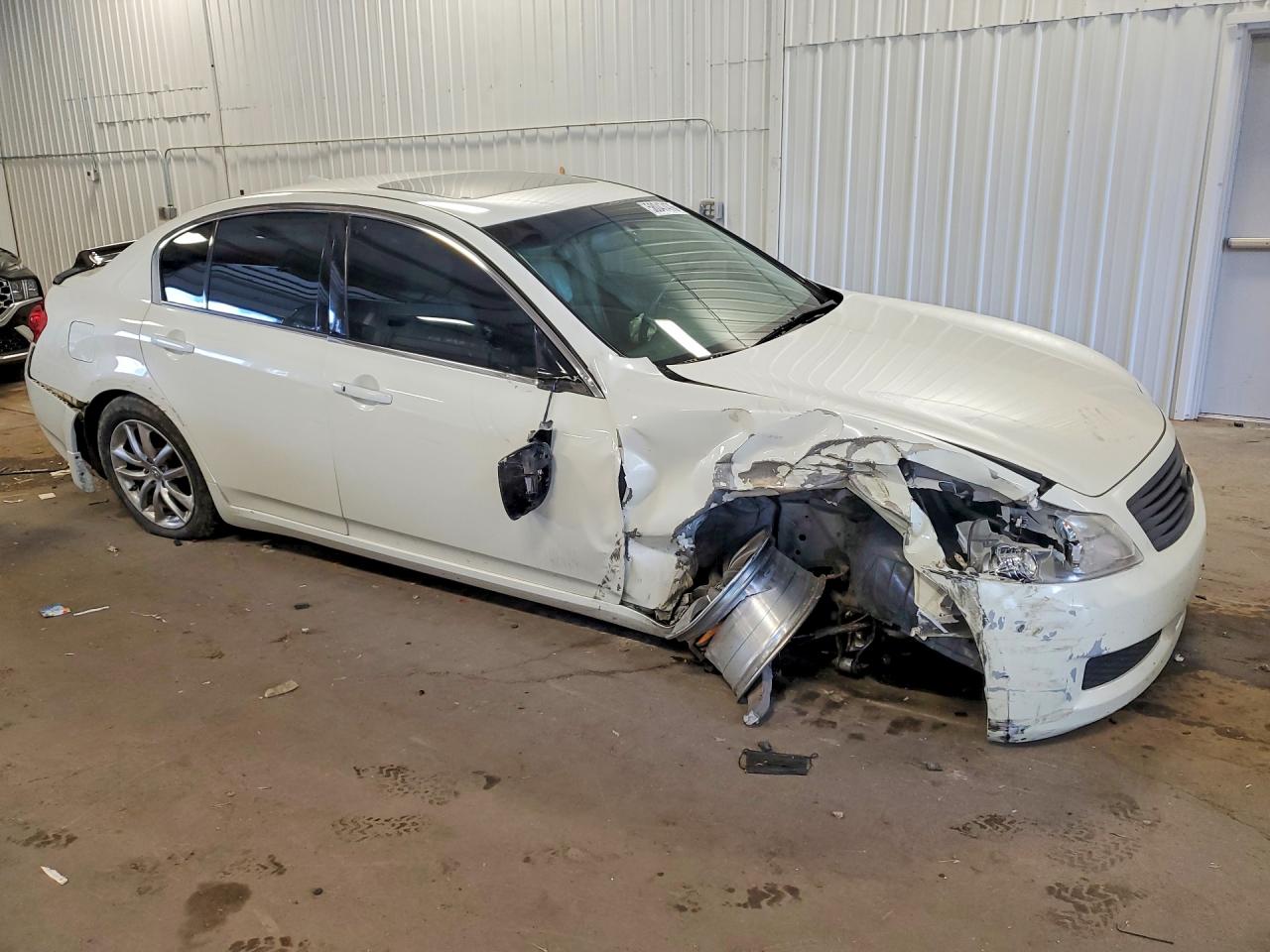2008 Infiniti G35 X White vin: JNKBV61F48M278709