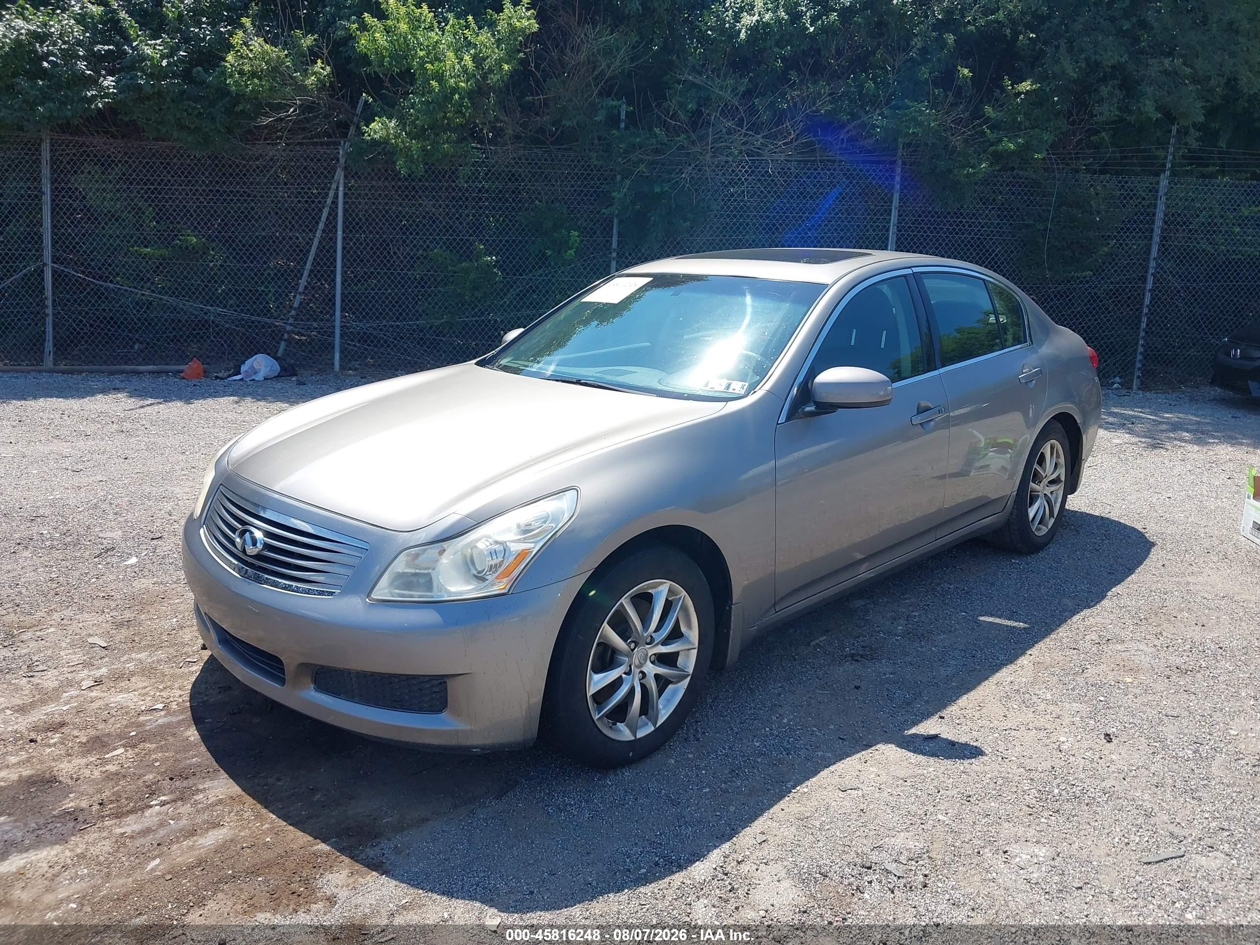 2008 Infiniti G35x   Золотой vin: JNKBV61F48M279133