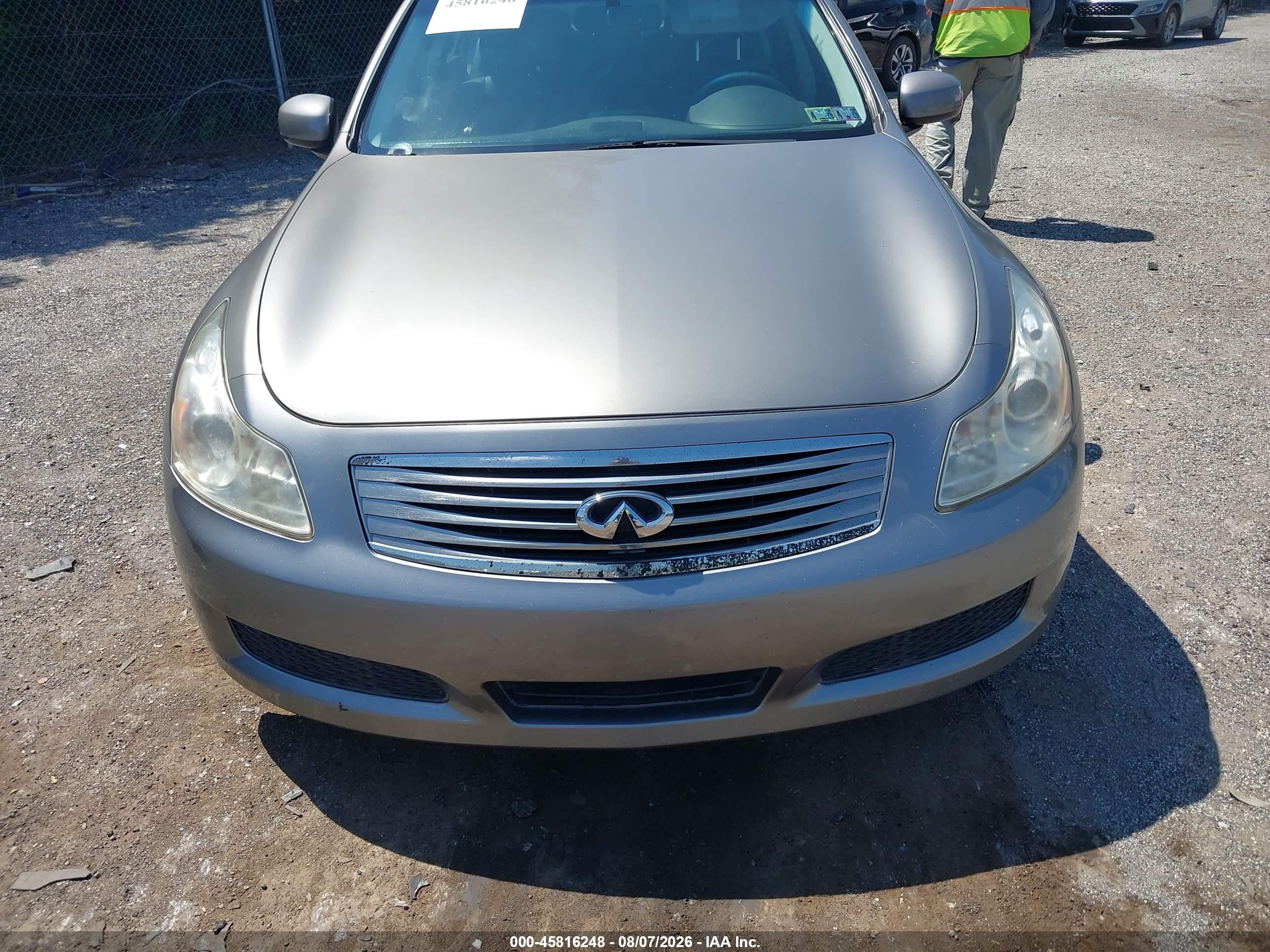 2008 Infiniti G35x   Золотой vin: JNKBV61F48M279133