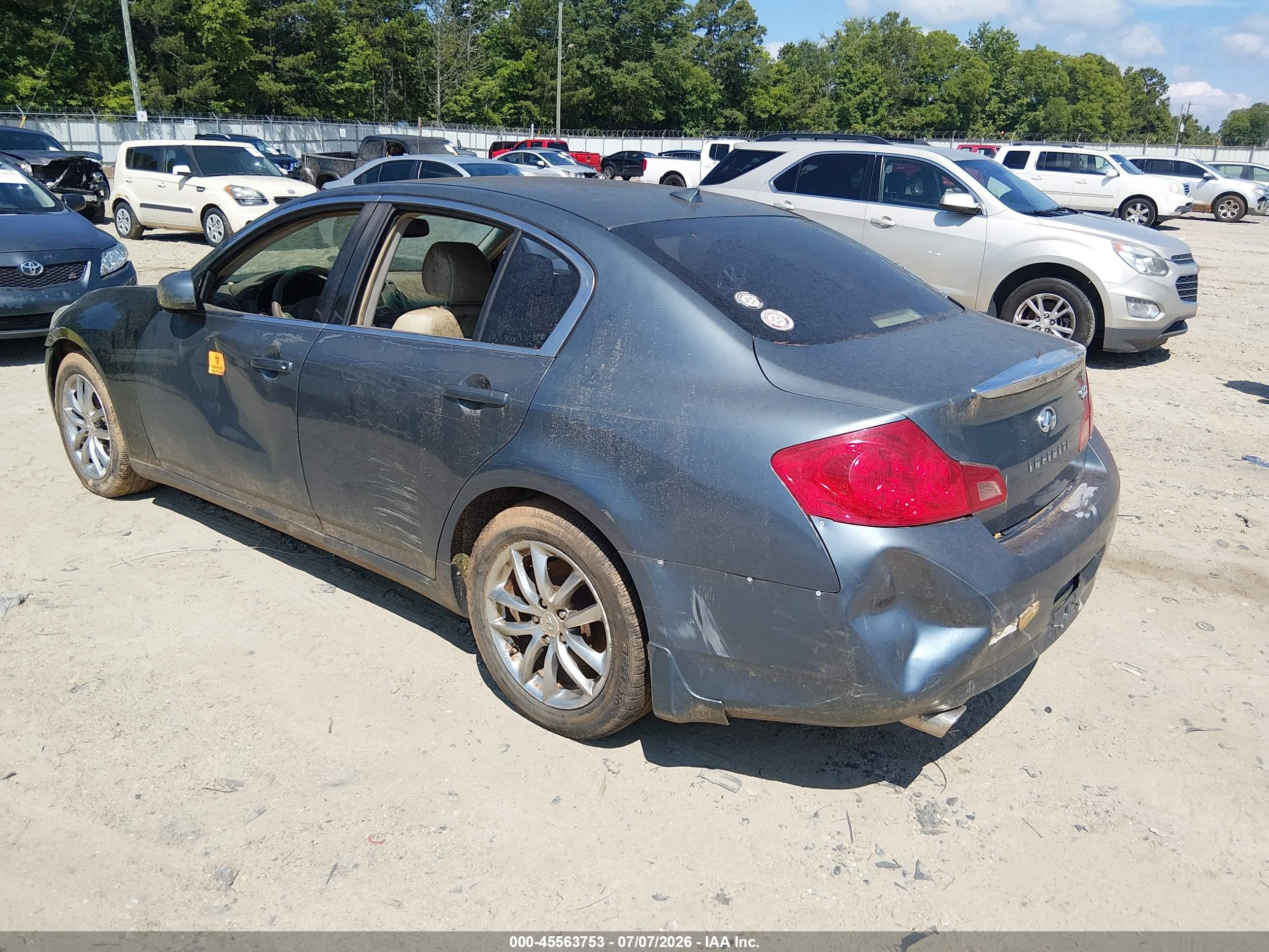 2008 Infiniti G35x   Green vin: JNKBV61F58M275012