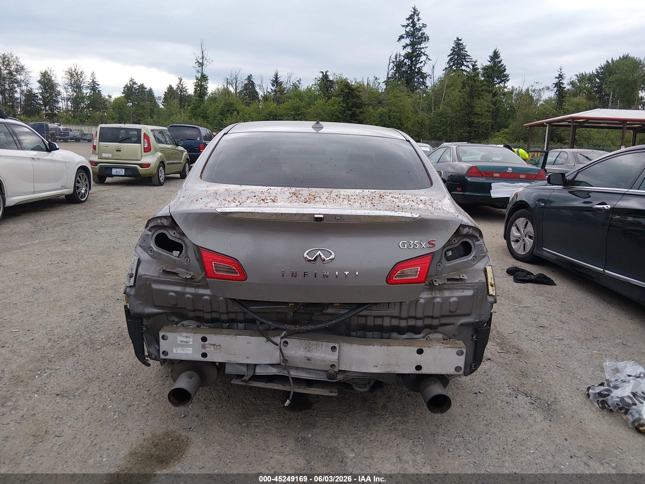 2008 Infiniti G35x   Gray vin: JNKBV61F68M260244
