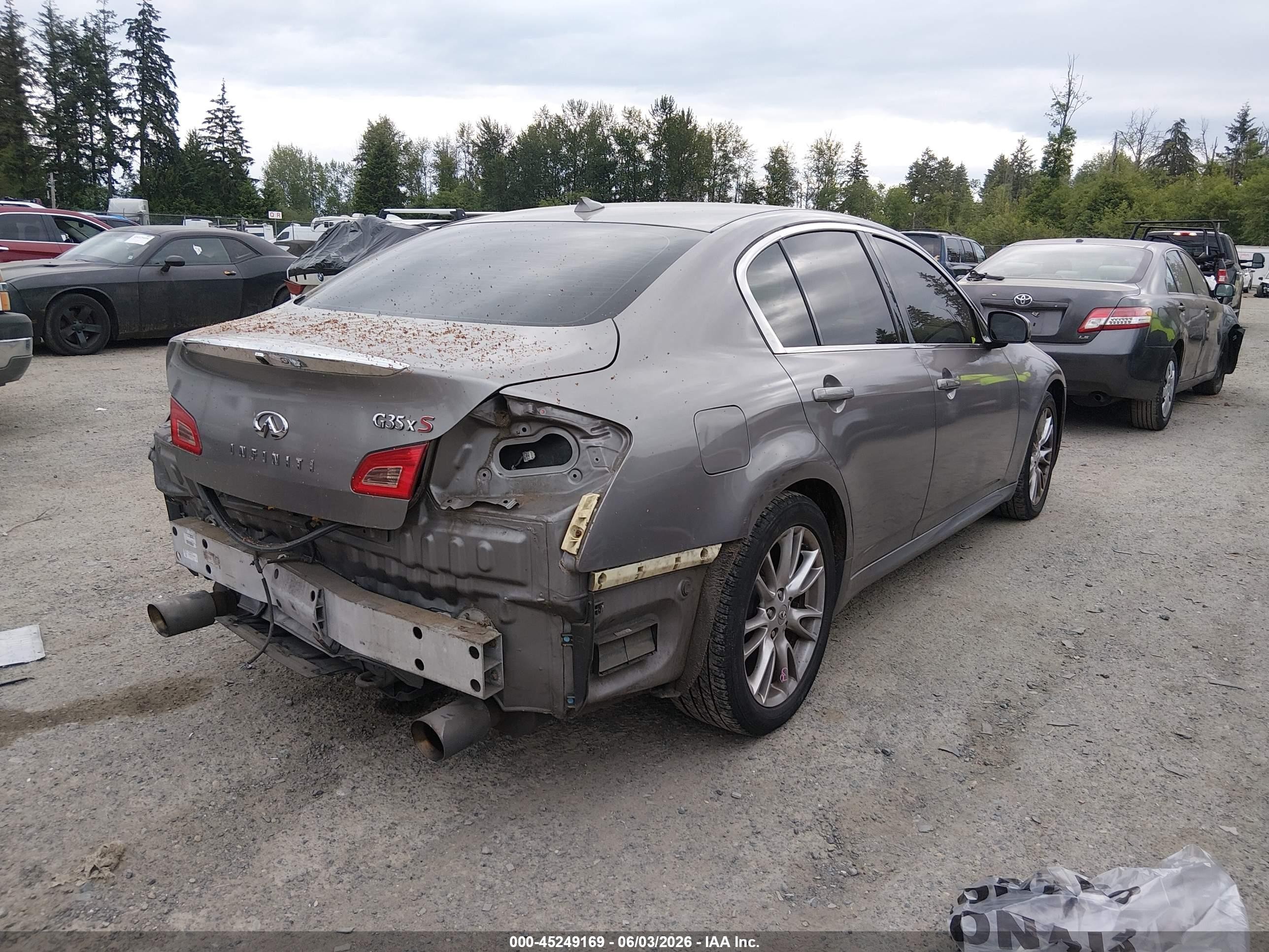 2008 Infiniti G35x   Gray vin: JNKBV61F68M260244