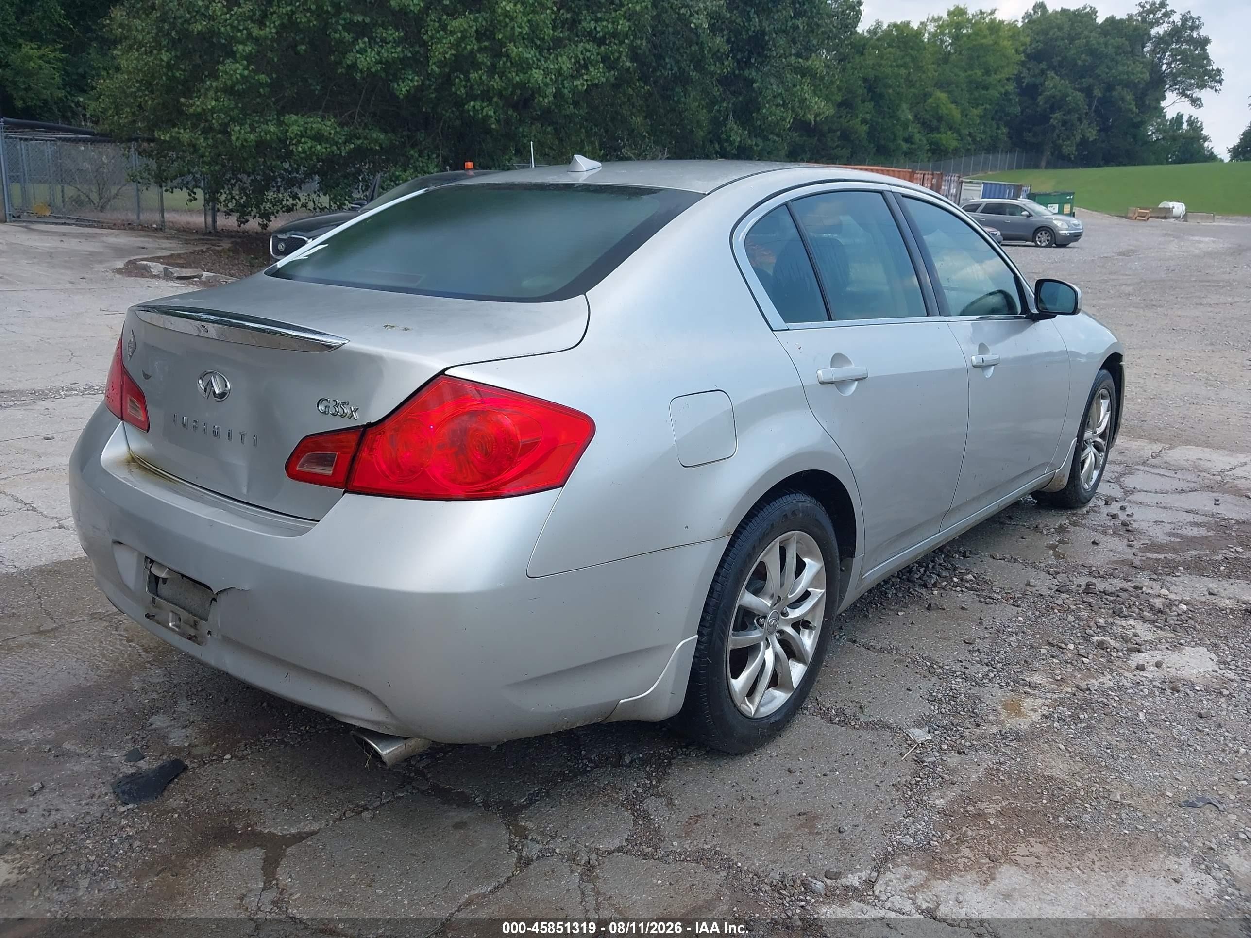 2008 Infiniti G35x   Silver vin: JNKBV61F68M266030