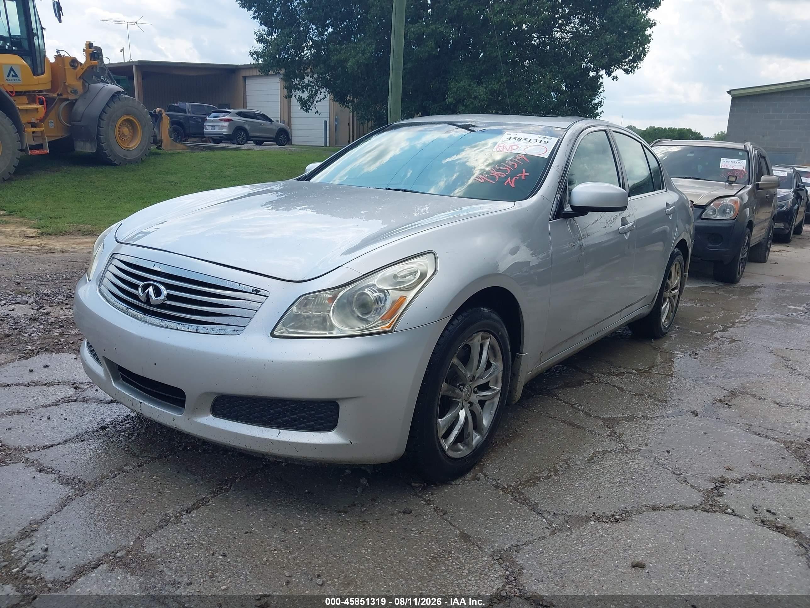 2008 Infiniti G35x   Silver vin: JNKBV61F68M266030