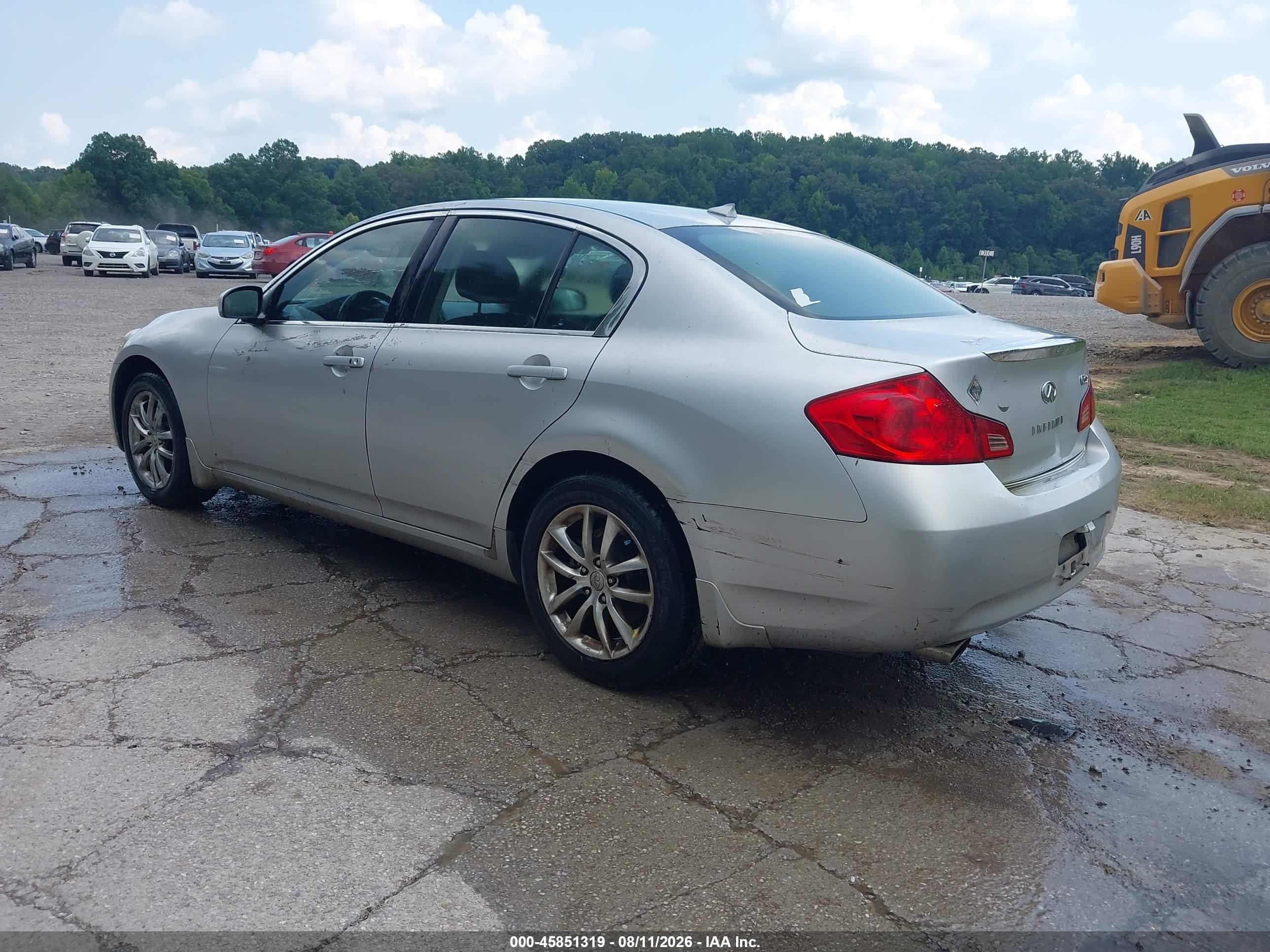 2008 Infiniti G35x   Silver vin: JNKBV61F68M266030