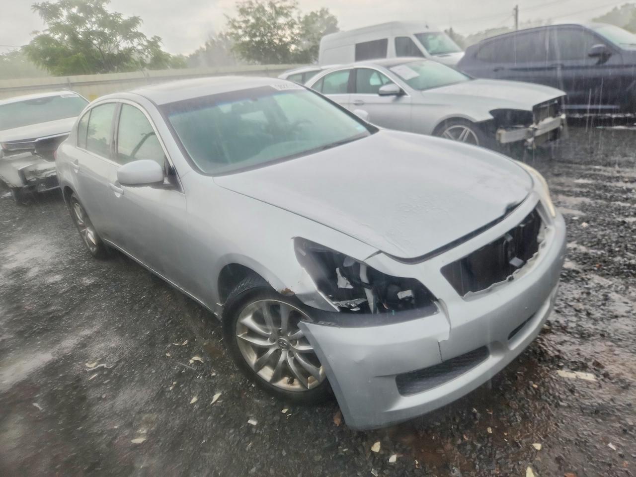 2008 Infiniti G35 X Silver vin: JNKBV61F68M266898
