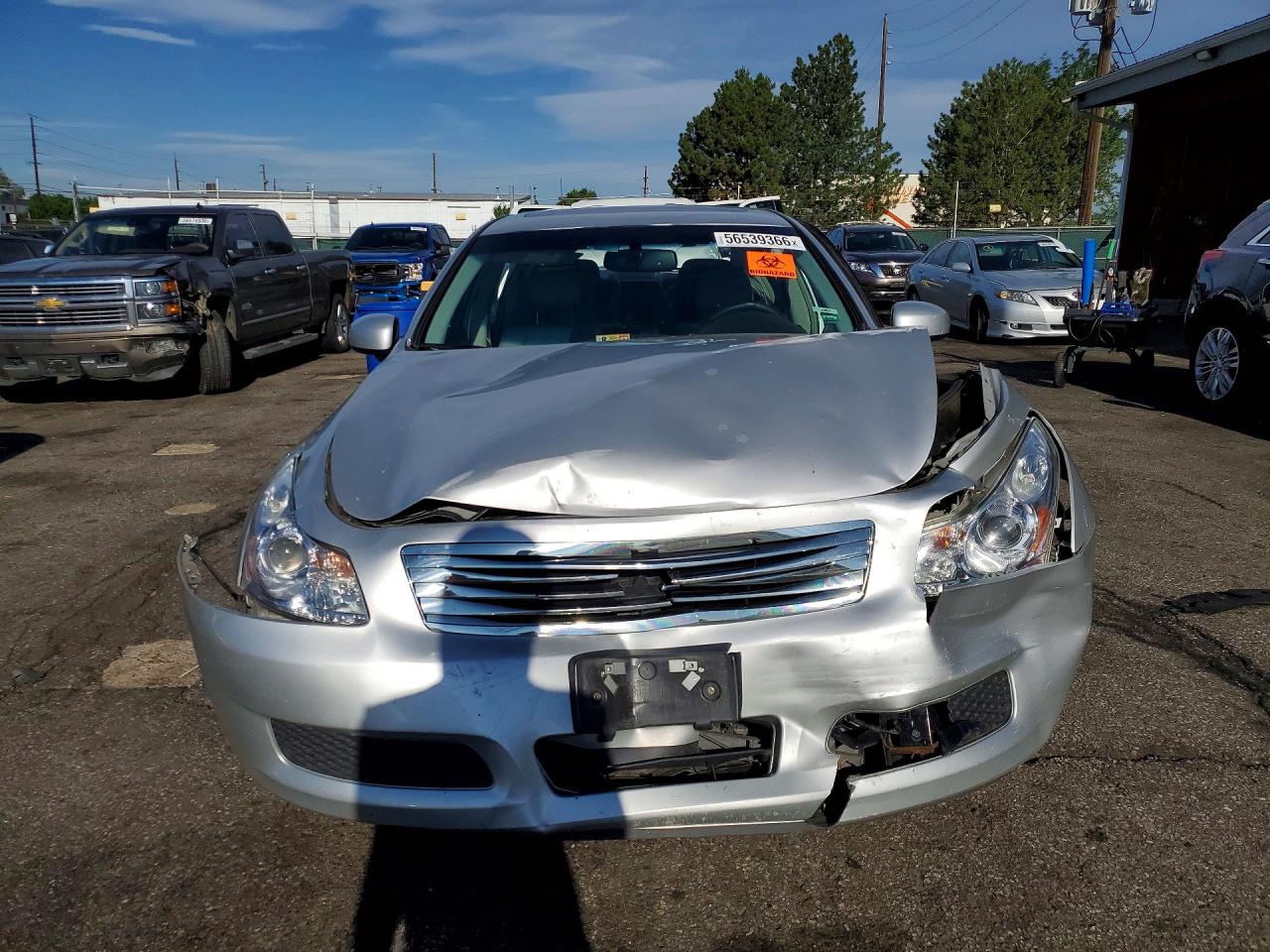 2008 Infiniti G35 X Silver vin: JNKBV61F78M256221