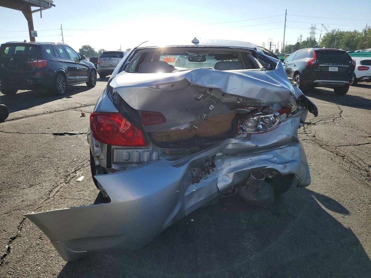 2008 Infiniti G35 X Silver vin: JNKBV61F78M256221