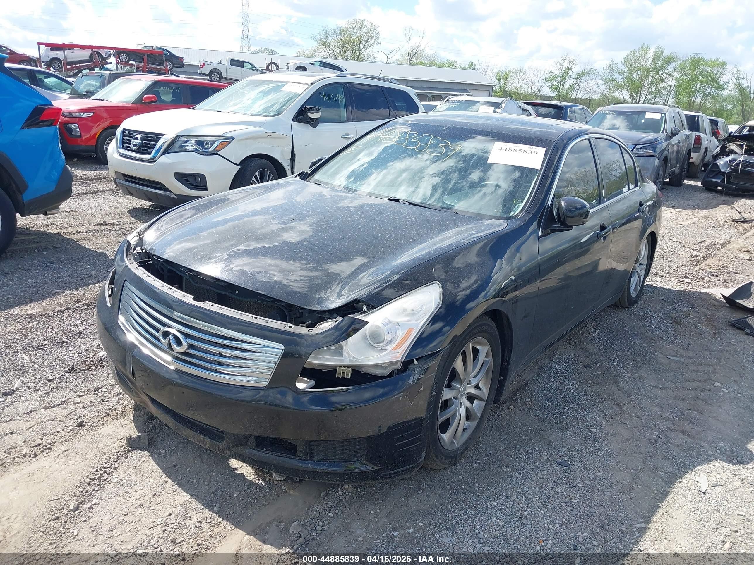 2008 Infiniti G35x   Black vin: JNKBV61F78M256526