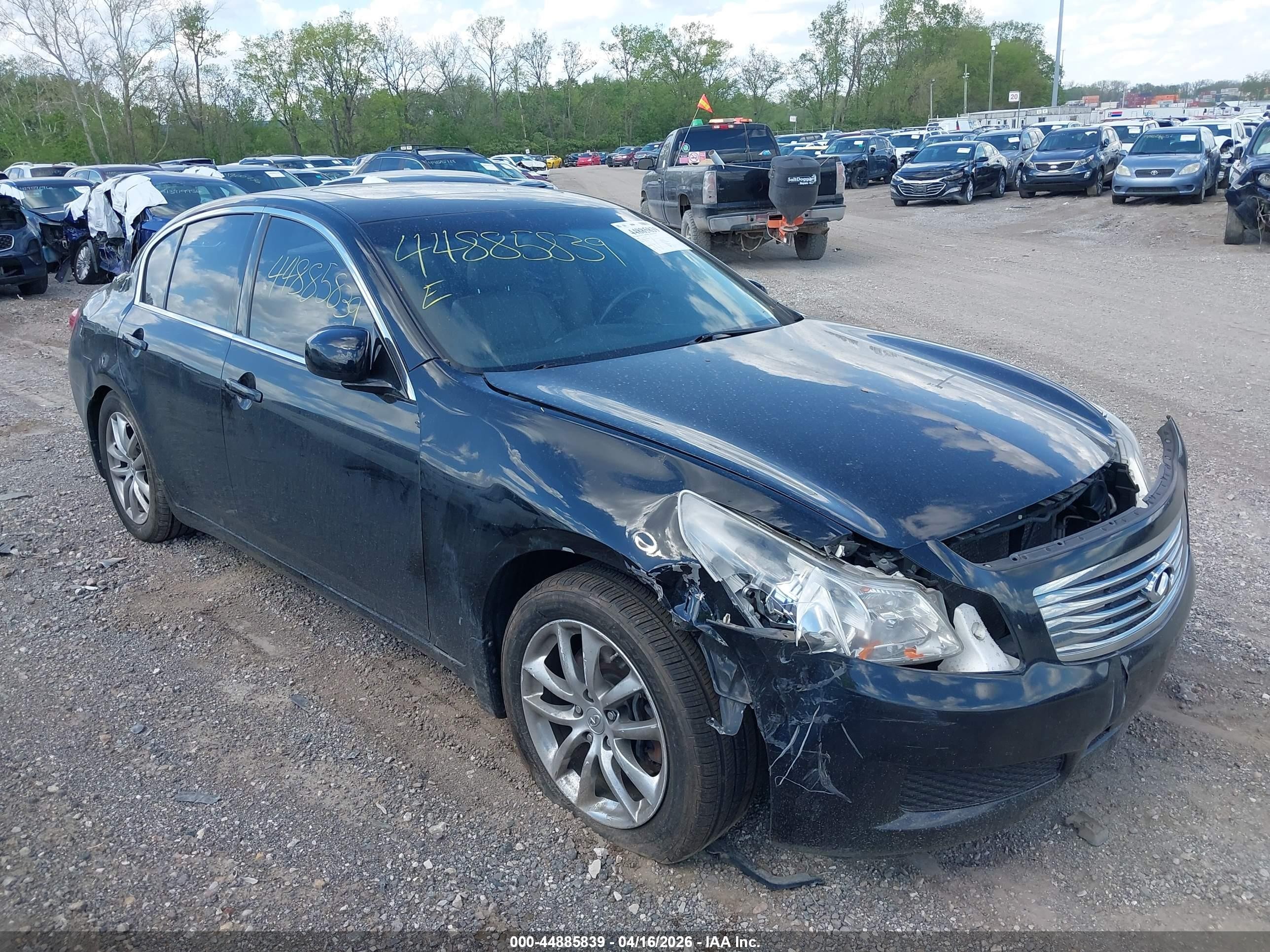 2008 Infiniti G35x   Black vin: JNKBV61F78M256526
