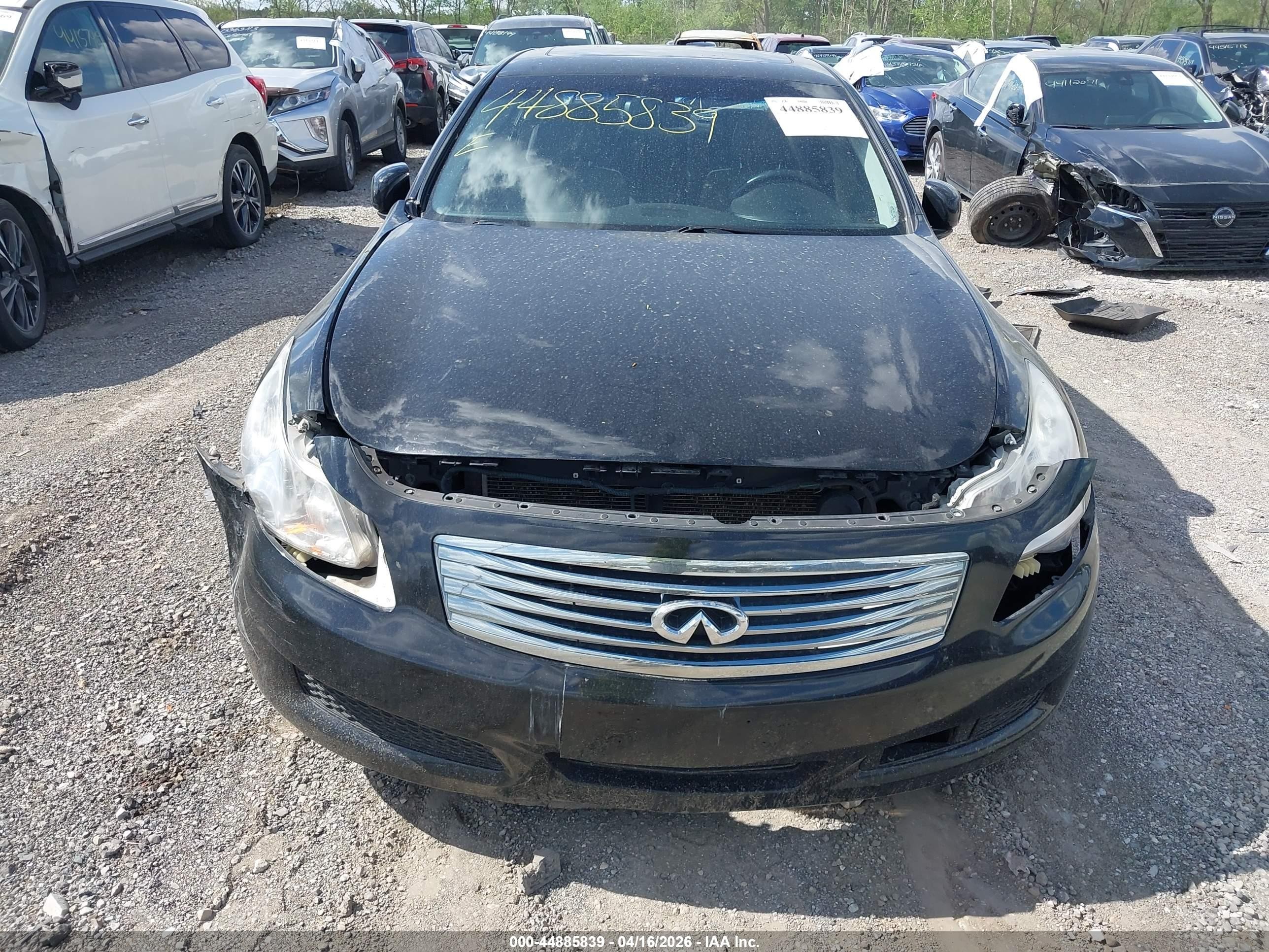 2008 Infiniti G35x   Black vin: JNKBV61F78M256526