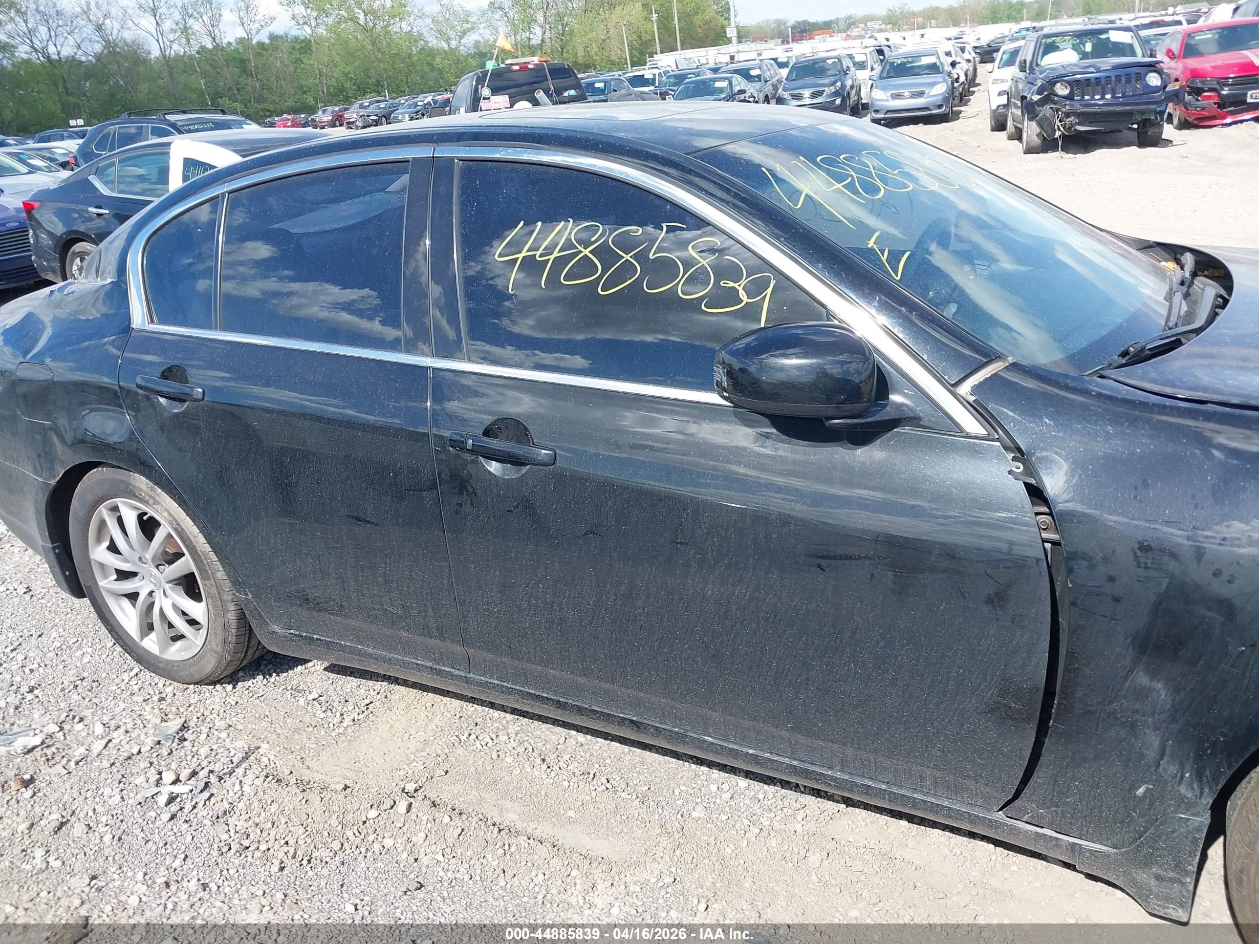 2008 Infiniti G35x   Black vin: JNKBV61F78M256526