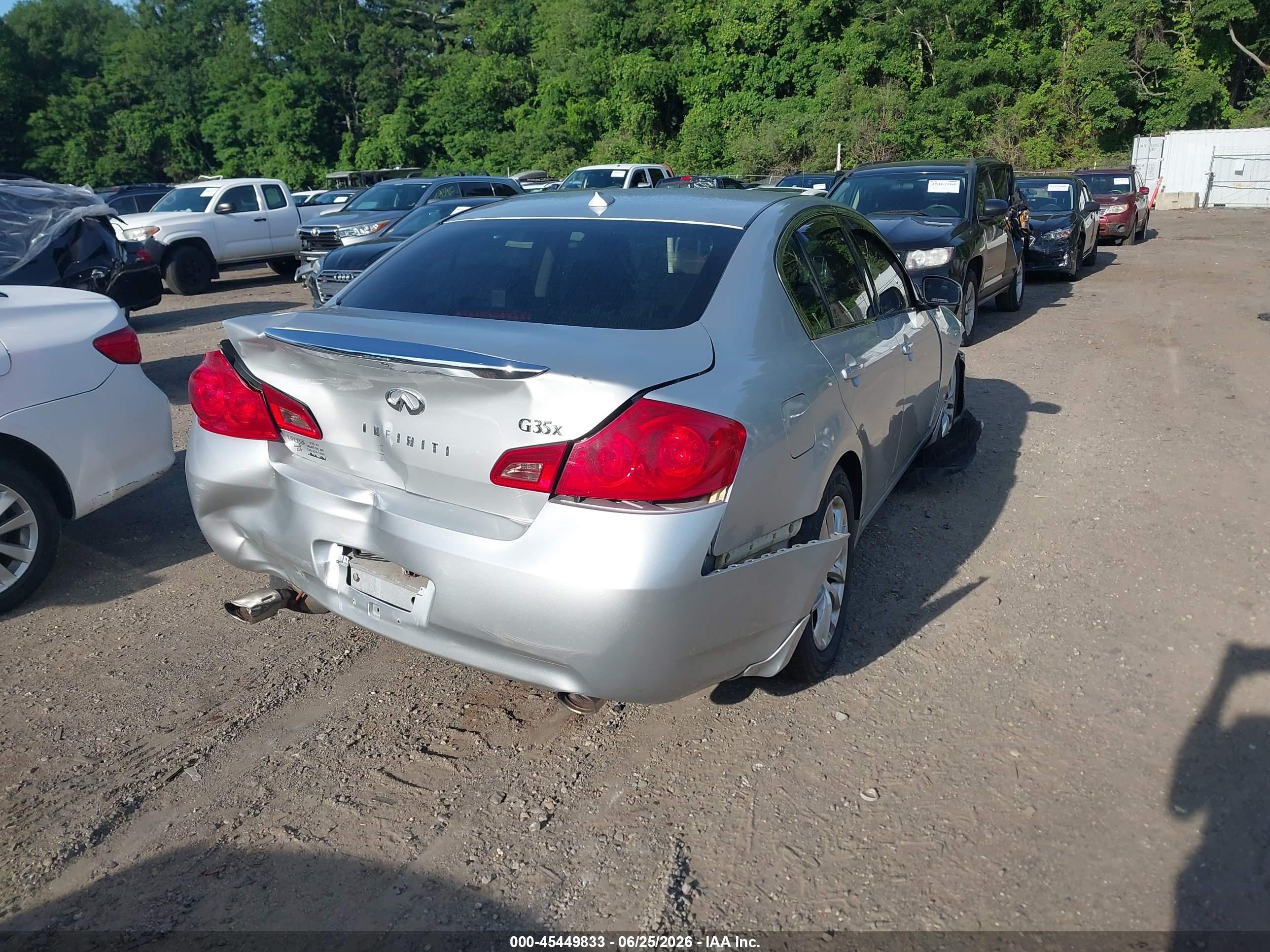 2008 Infiniti G35x   Silver vin: JNKBV61F78M269681