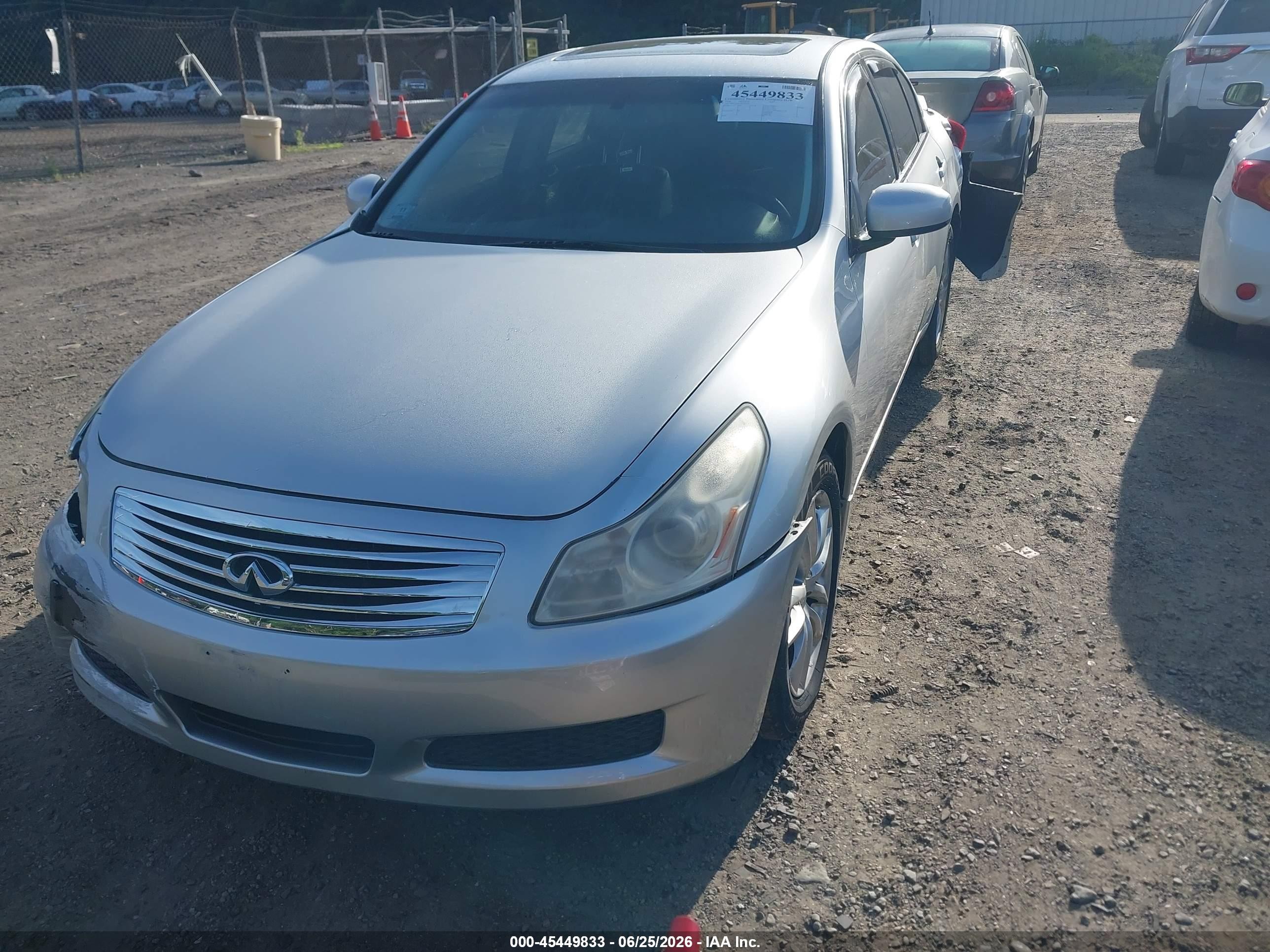 2008 Infiniti G35x   Silver vin: JNKBV61F78M269681