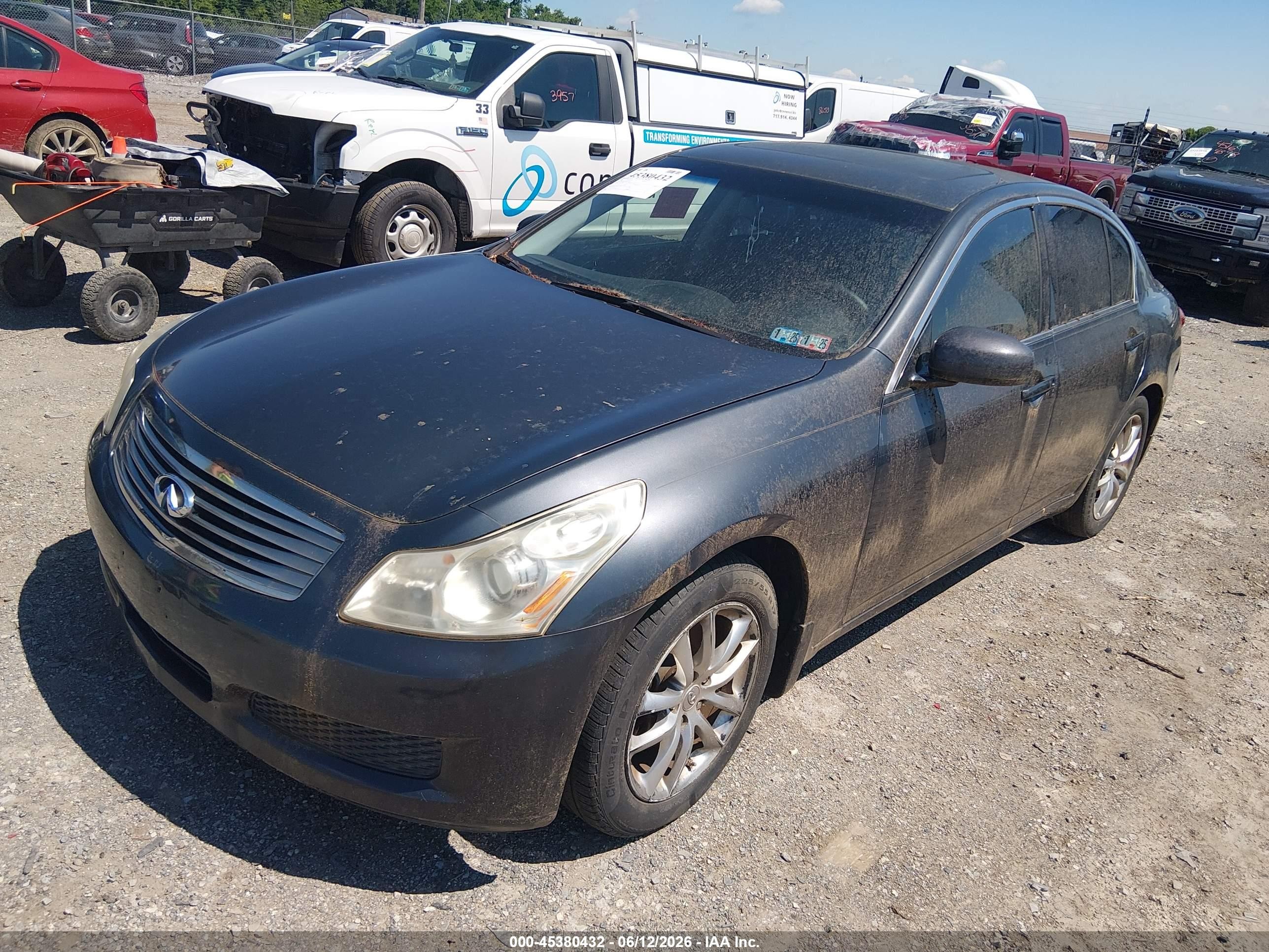 2008 Infiniti G35x   Blue vin: JNKBV61F78M271625