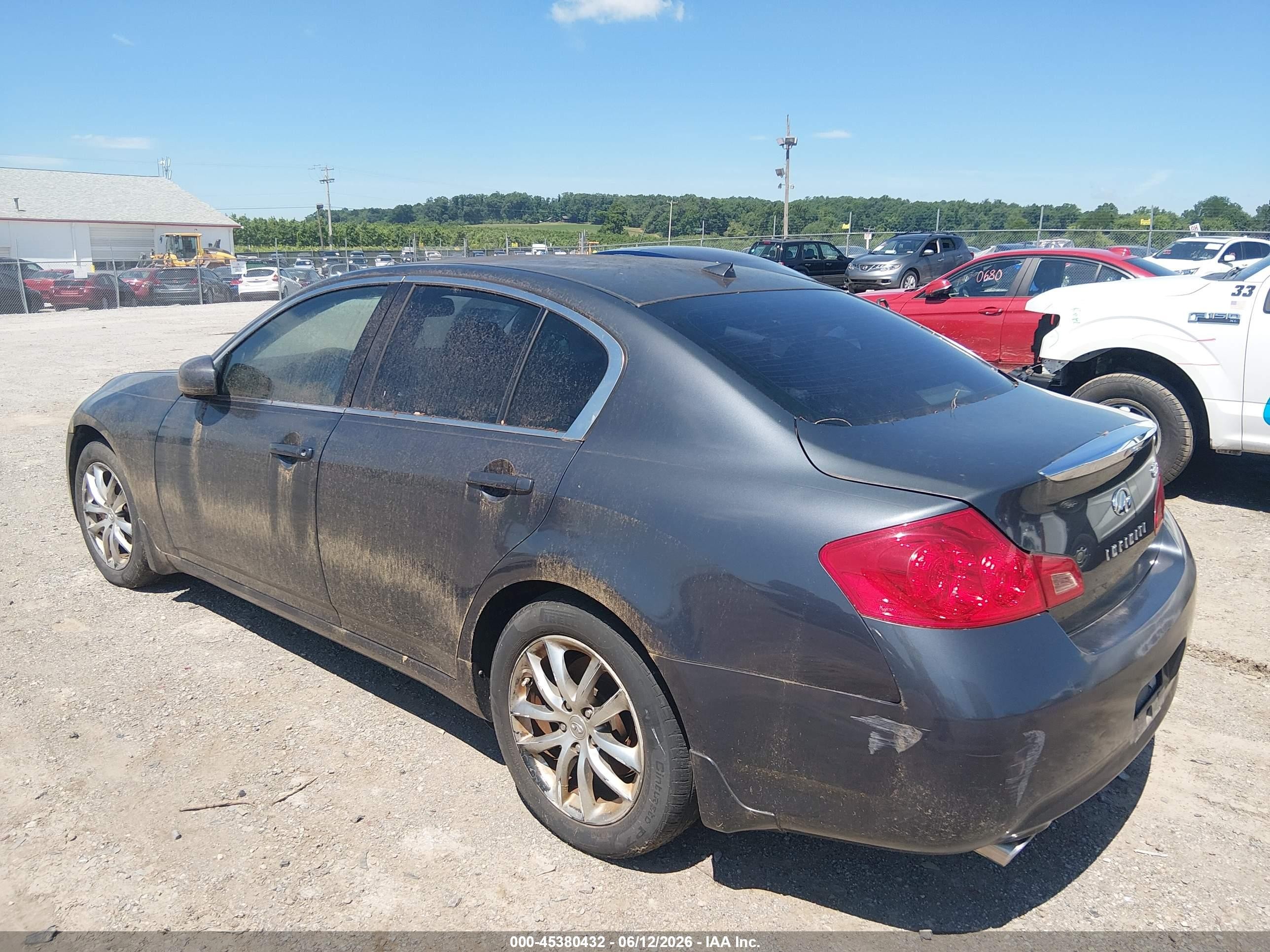 2008 Infiniti G35x   Blue vin: JNKBV61F78M271625