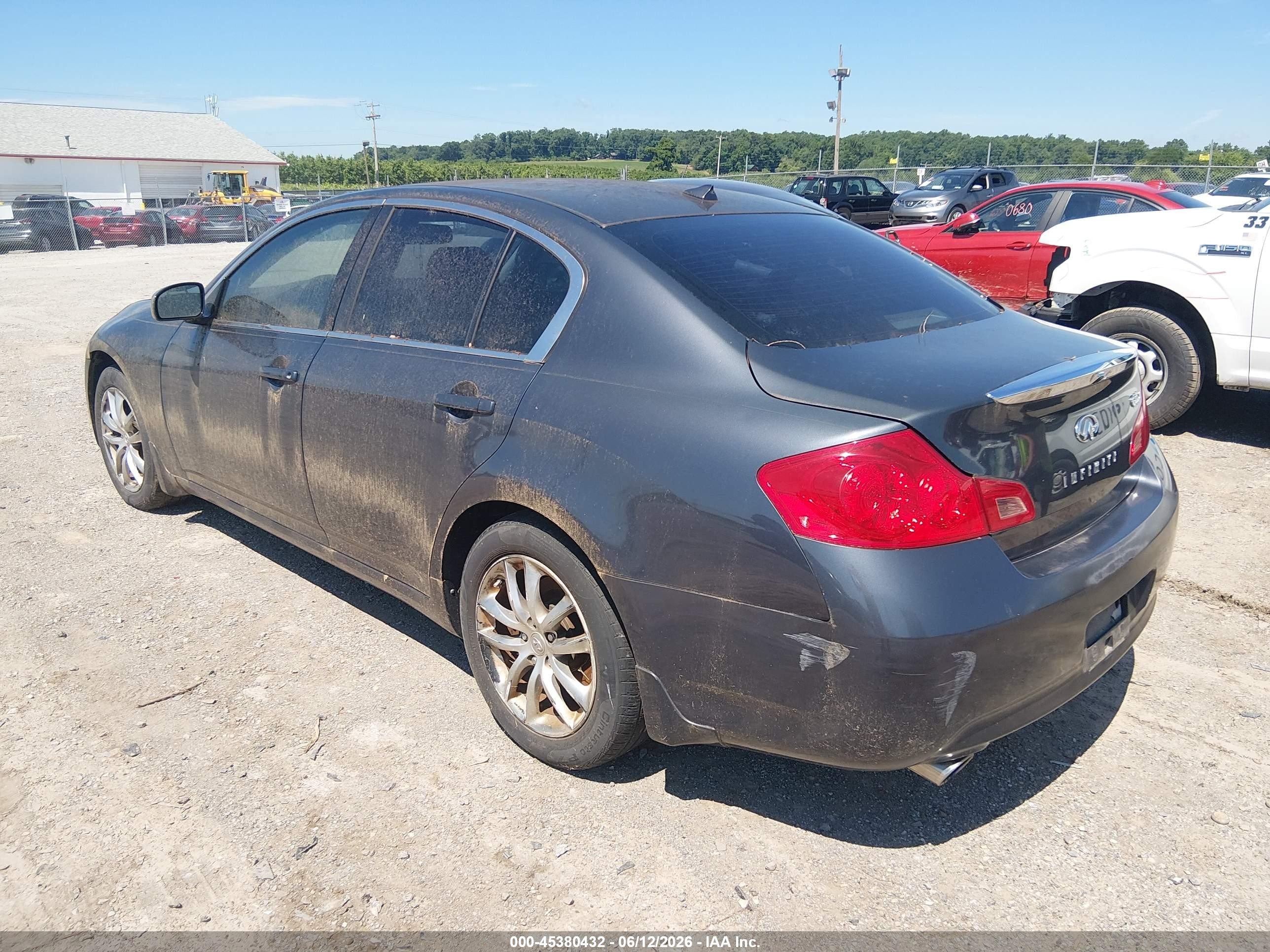 2008 Infiniti G35x   Blue vin: JNKBV61F78M271625