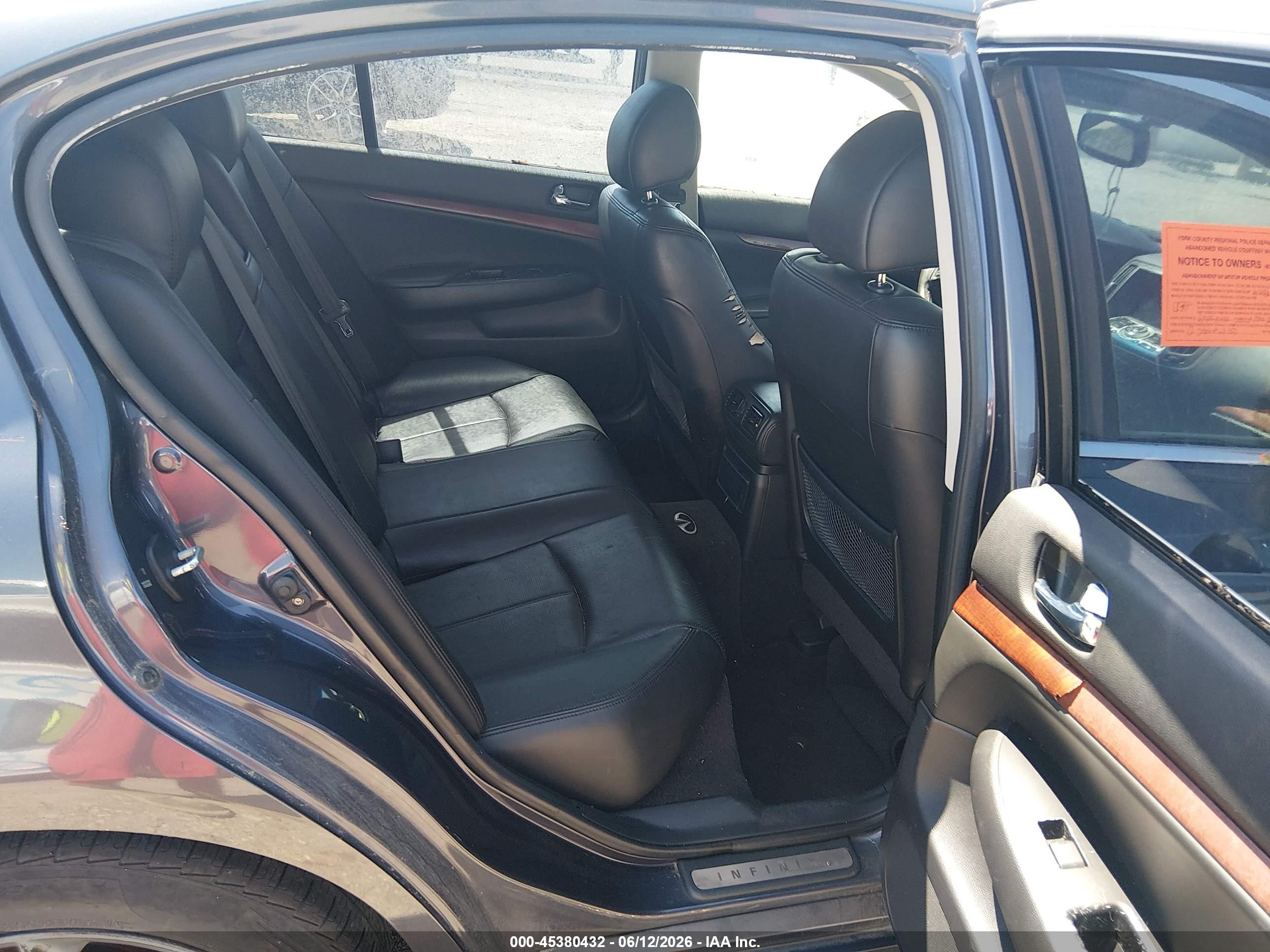 2008 Infiniti G35x   Blue vin: JNKBV61F78M271625