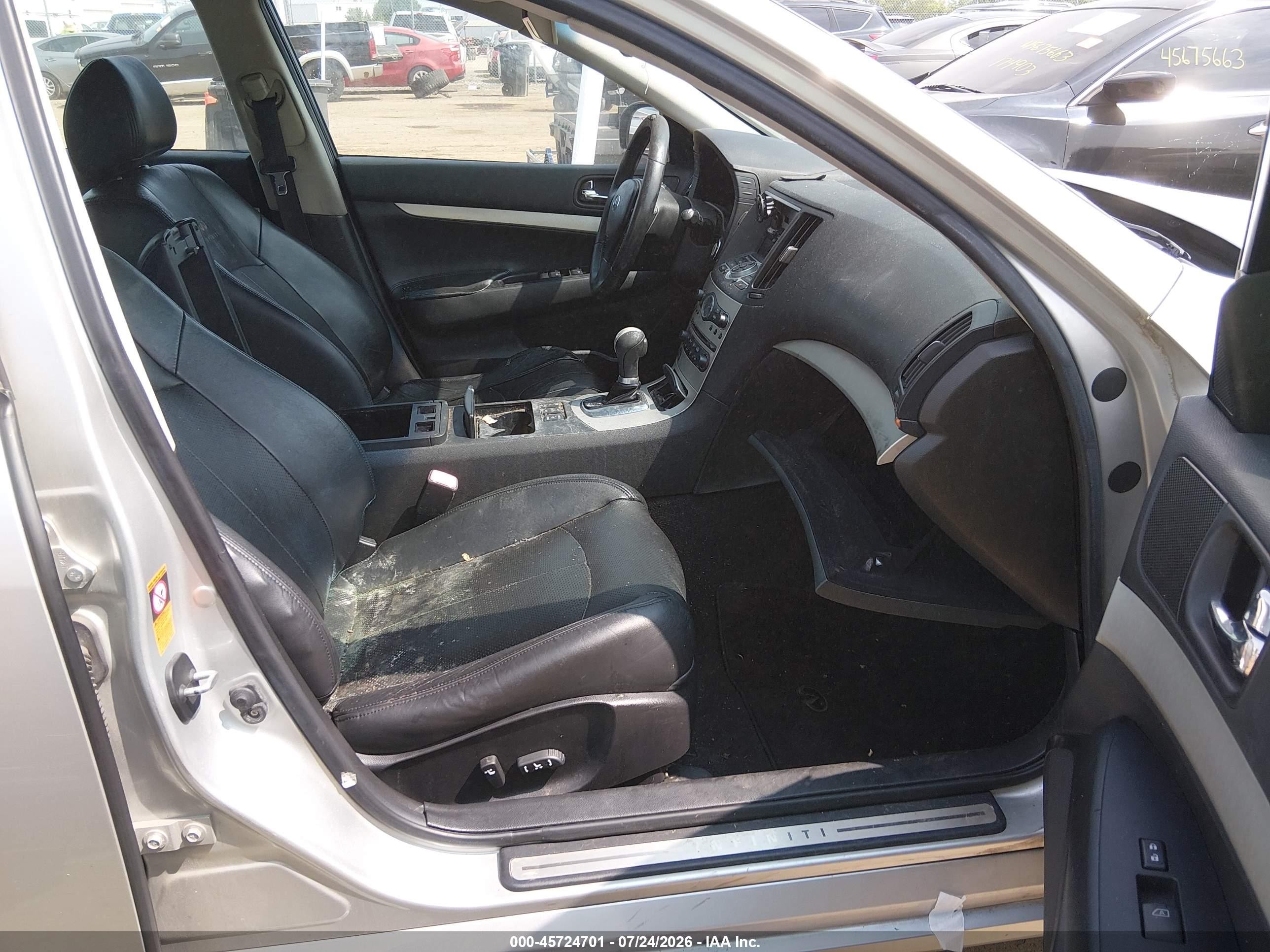 2008 Infiniti G35x Silver vin: JNKBV61F78M279658