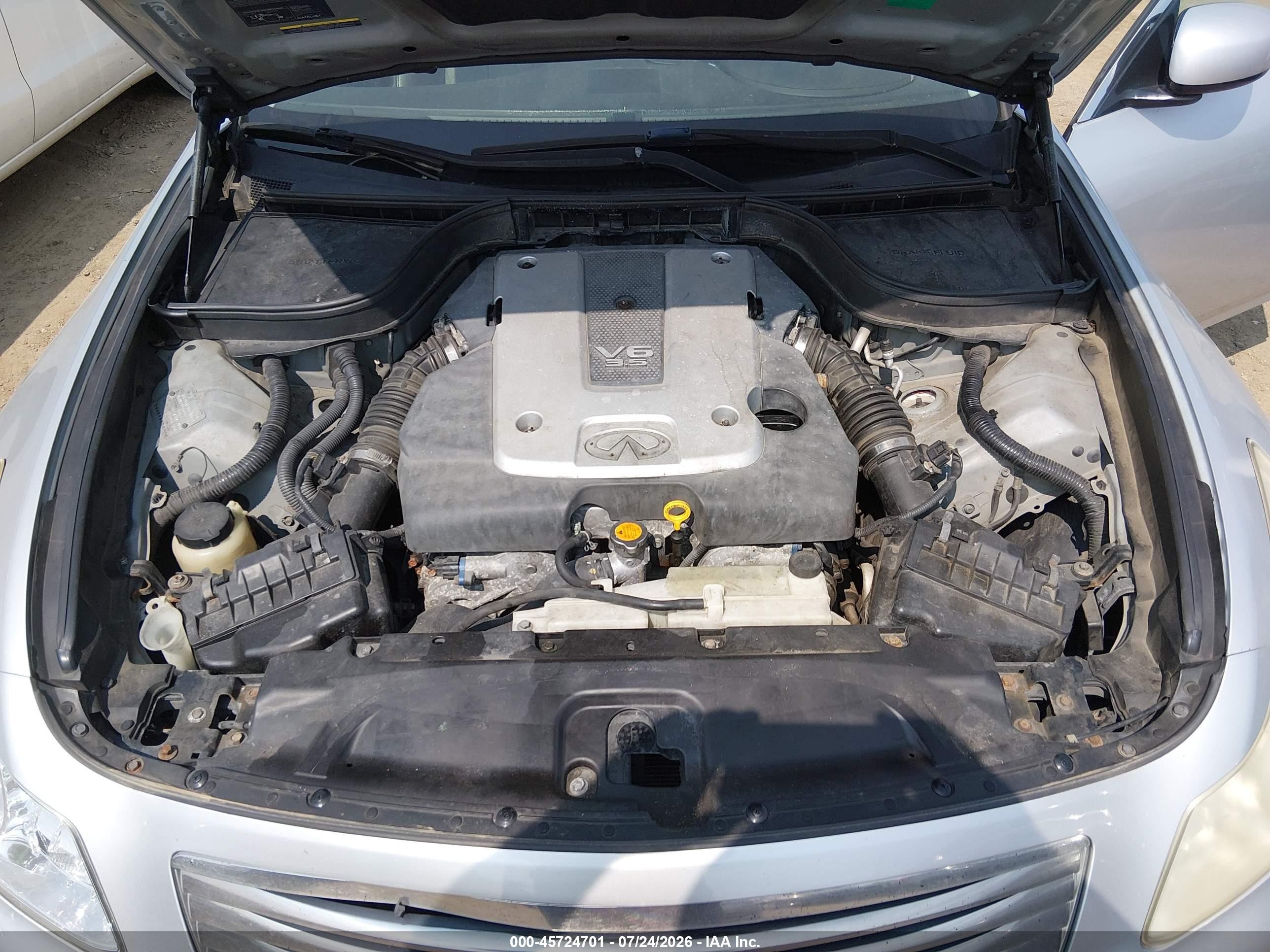 2008 Infiniti G35x Silver vin: JNKBV61F78M279658