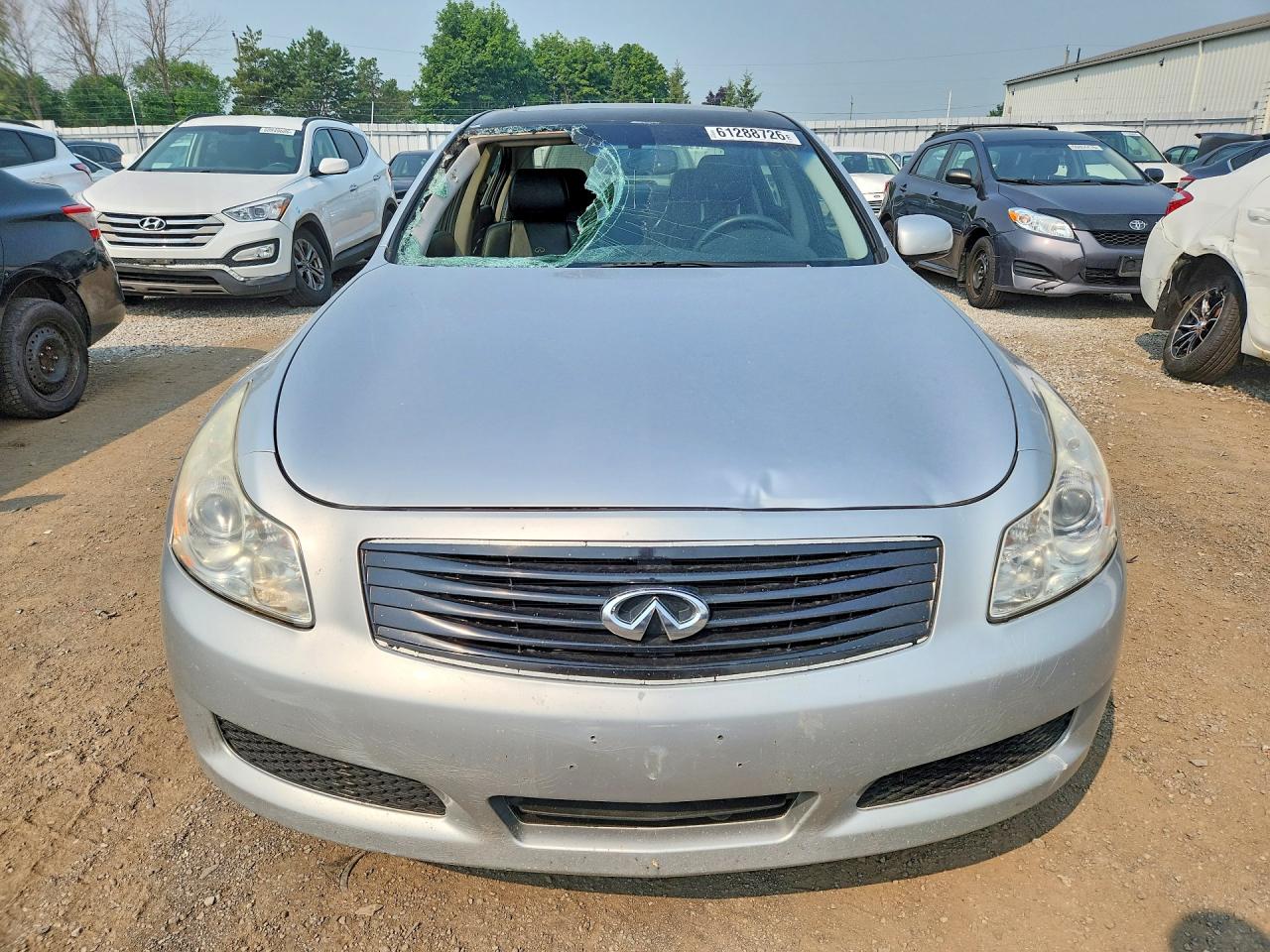 2007 Infiniti G35 X Silver vin: JNKBV61F87M808386