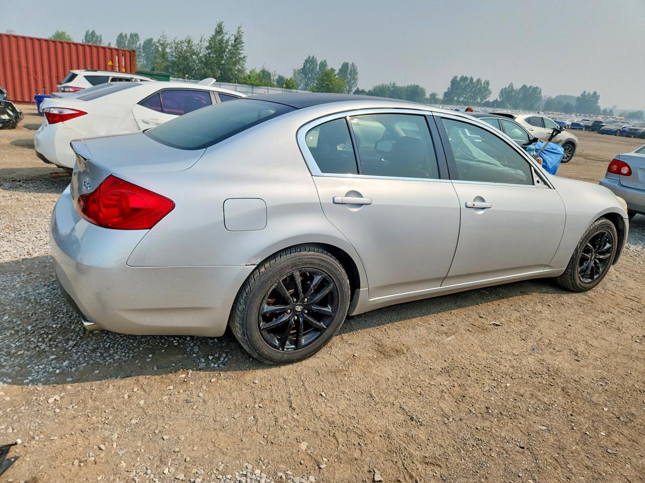 2007 Infiniti G35 X Silver vin: JNKBV61F87M808386