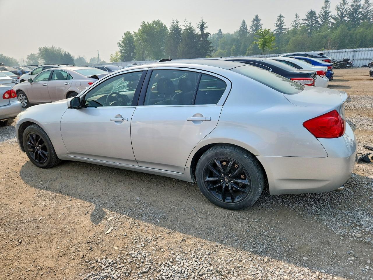 2007 Infiniti G35 X Silver vin: JNKBV61F87M808386
