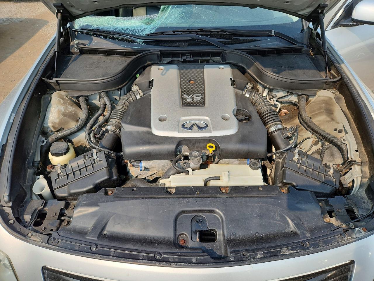 2007 Infiniti G35 X Silver vin: JNKBV61F87M808386